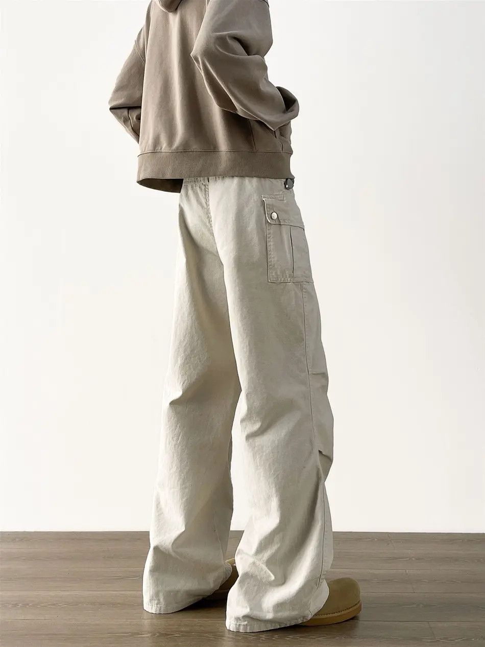 Japanese Brand Retro loose wide leg pocket micro flared jeans Size US 32 / EU 48 - 2 Thumbnail