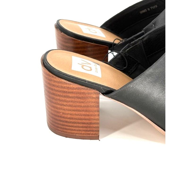 Dolce Vita Dolce Vita Women’s Comfort Nero Stacked Block Heel Mules Size US 9 / IT 39 - 2 Thumbnail