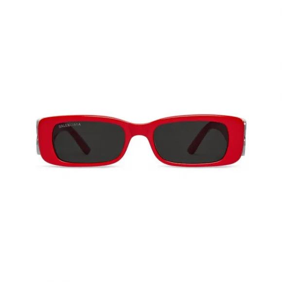 Balenciaga o1mt1gz1024 Size: OS / Dynasty Rectangle Sunglasses in Red Size ONE SIZE - 1 Thumbnail