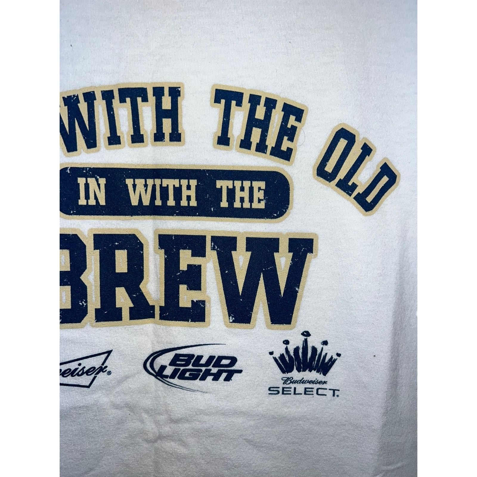 Anvil Vintage Budweiser Shirt In With The Brew Bud Light Tee XL Size US XL / EU 56 / 4 - 4 Thumbnail