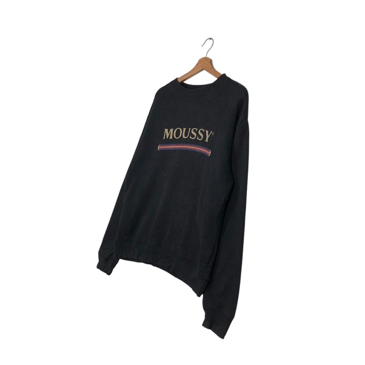 Japanese Brand × Vintage 📌Vintage Sweatshirt Moussy Big Logo Issey Miyake Size US M / EU 48-50 / 2 - 3 Thumbnail