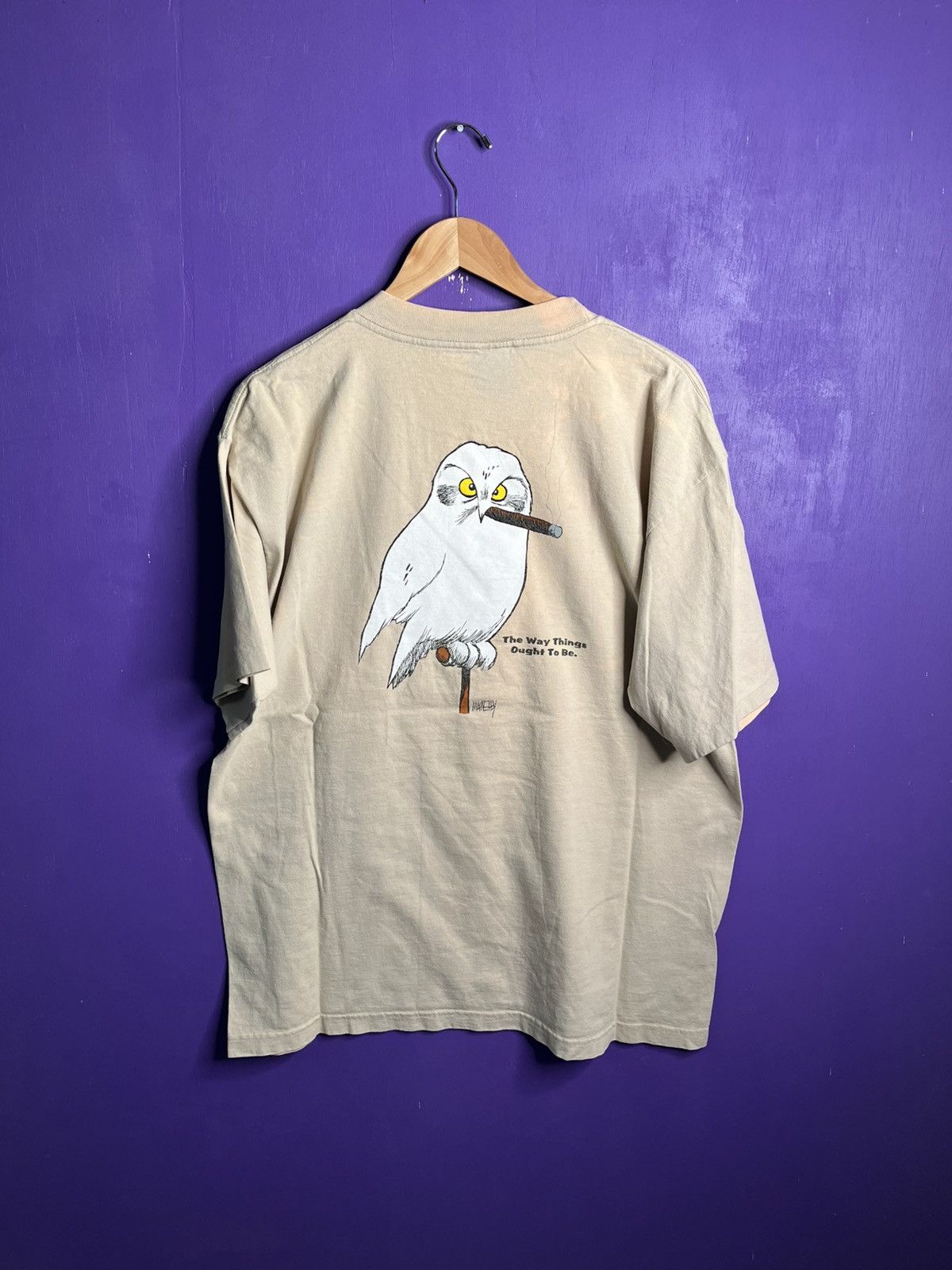 Vintage 1996 White owl comic strip cigars t-shirt