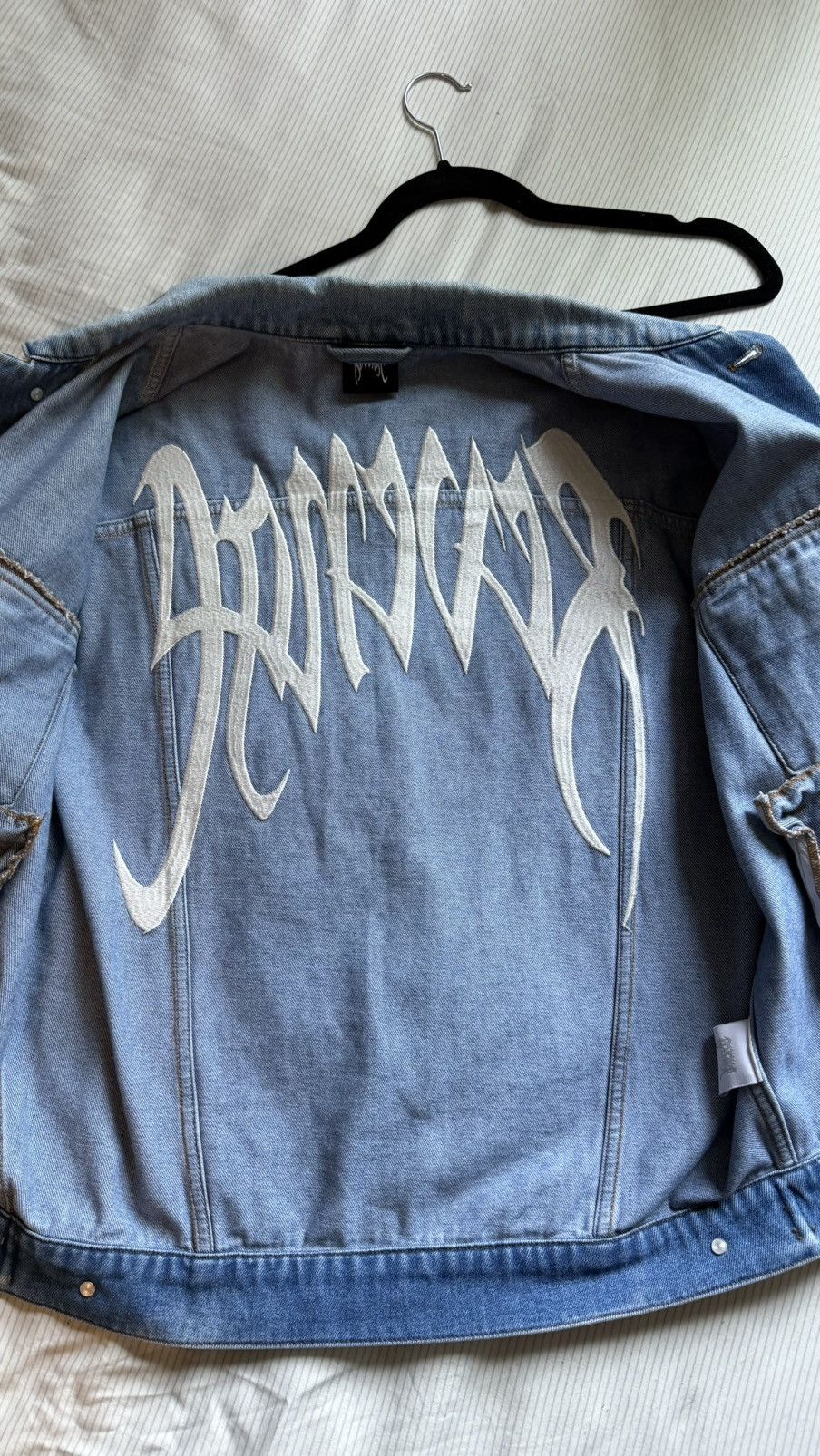 Revenge Revenge Embroidered Denim Jacket Size US L / EU 52-54 / 3 - 6 Thumbnail