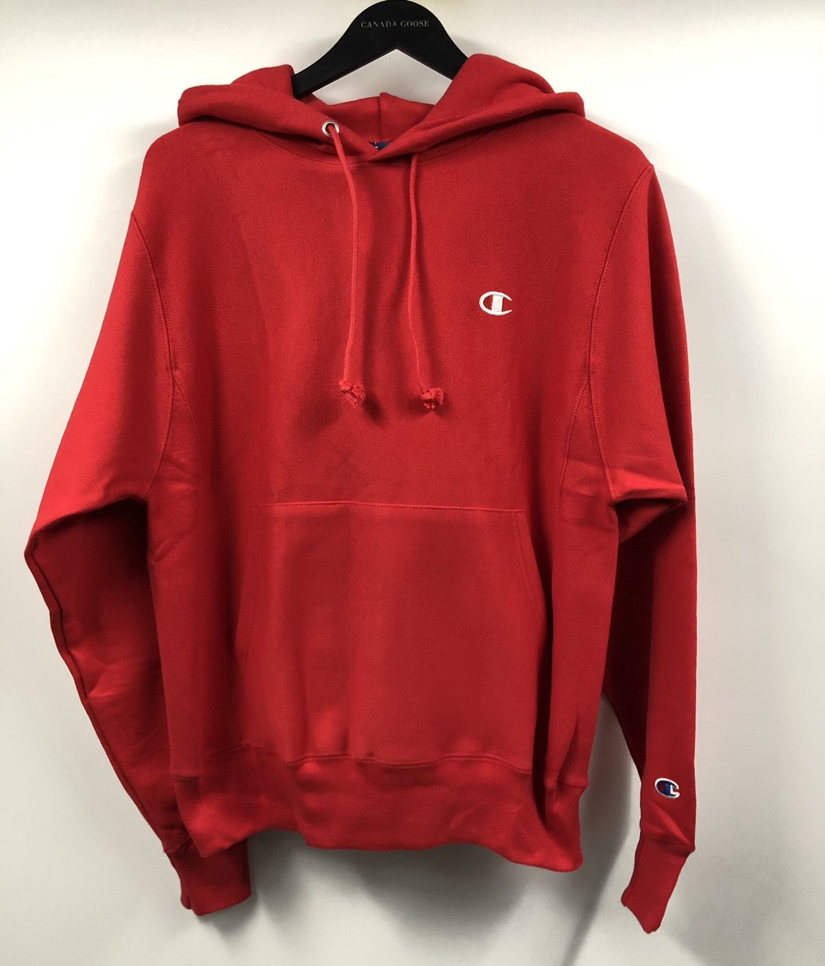 Champion Champion Reverse Weave Tiny Logo Red Hoodie Small Size US S / EU 44-46 / 1 - 5 Thumbnail