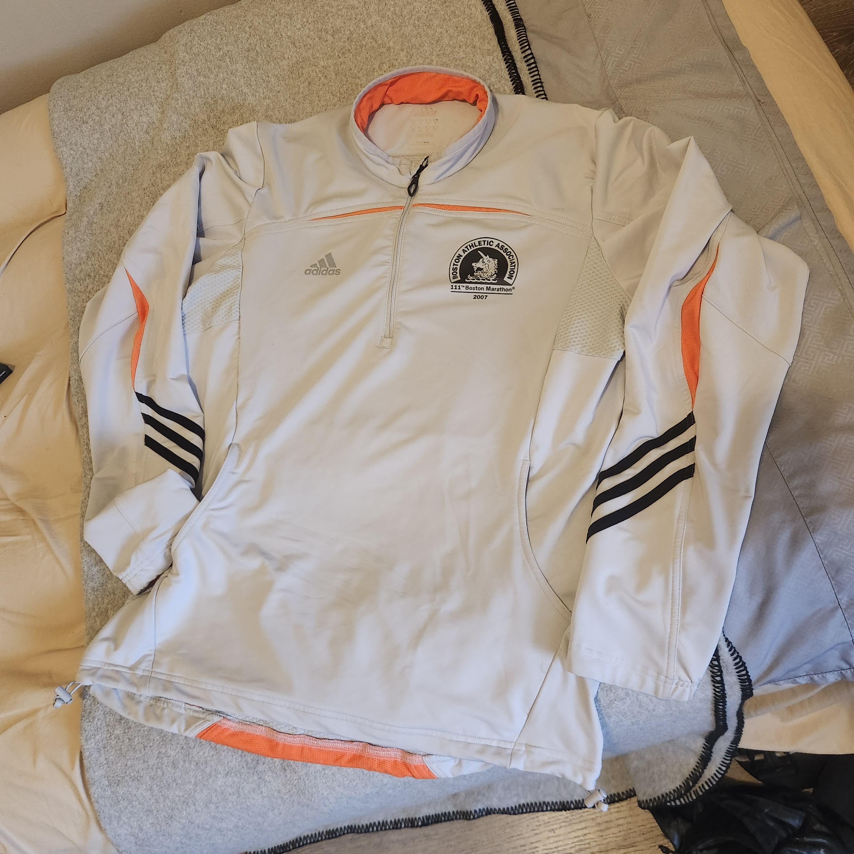 Adidas Boston Marathon 2007 Adidas Running Quarter zip Size US M / EU 48-50 / 2 - 1 Thumbnail
