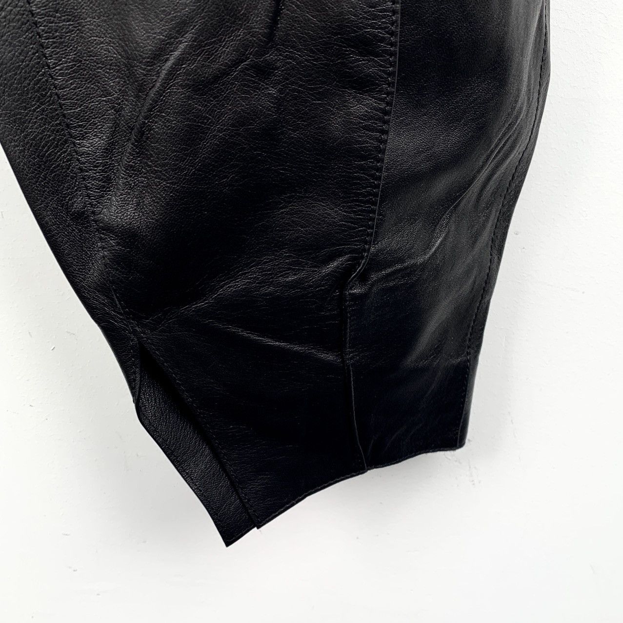 Loewe Loewe Black Casual Leather Pants K26WX Size 26" / US 2 / IT 38 - 4 Thumbnail