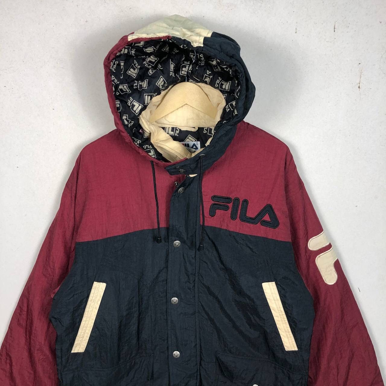 Fila Vintage 90s Fila Long Jacket Hype Dope Streetwear Style Size US M / EU 48-50 / 2 - 3 Thumbnail