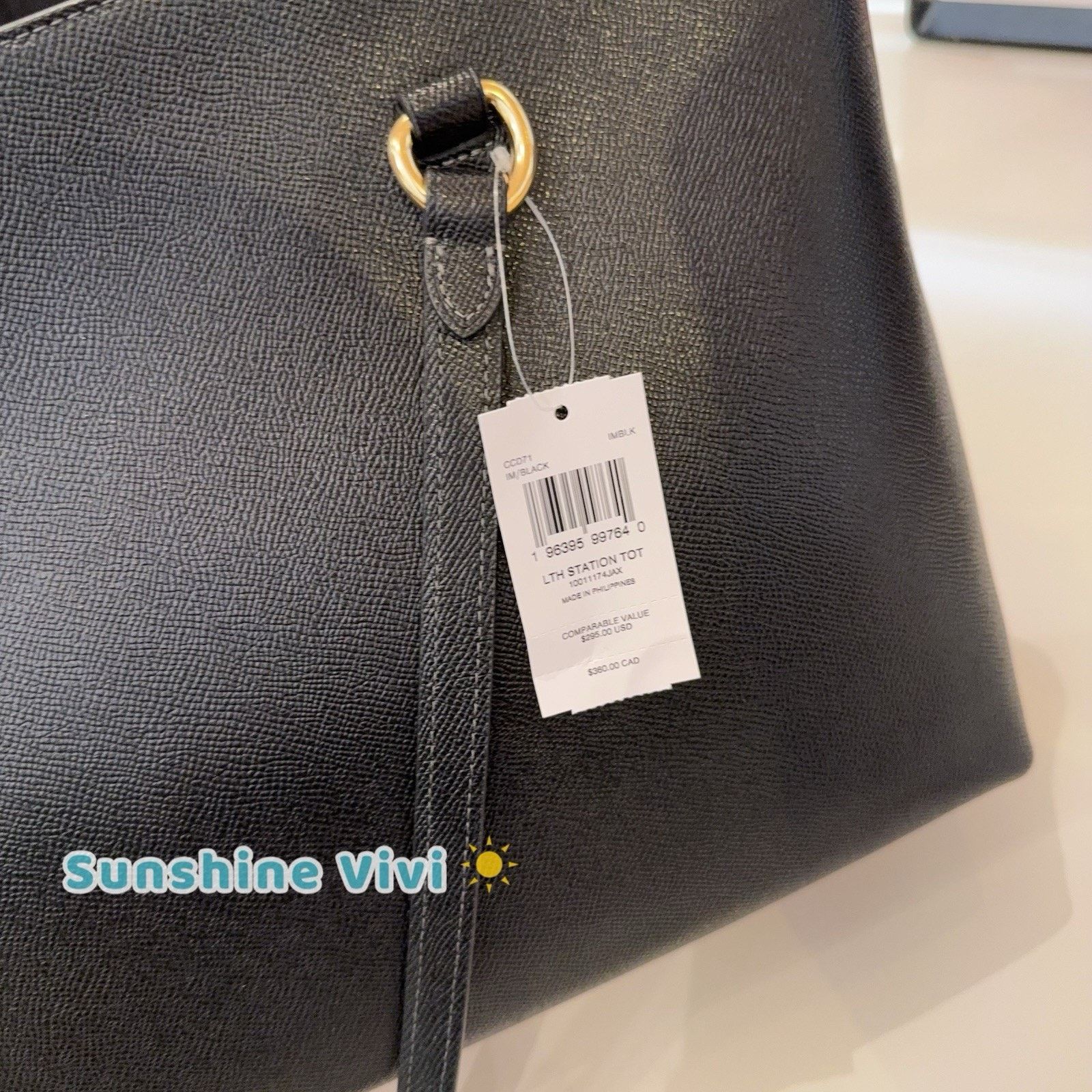 Coach NWT COACH CCD71 Station Tote Bag leather Gold Black Size ONE SIZE - 4 Thumbnail
