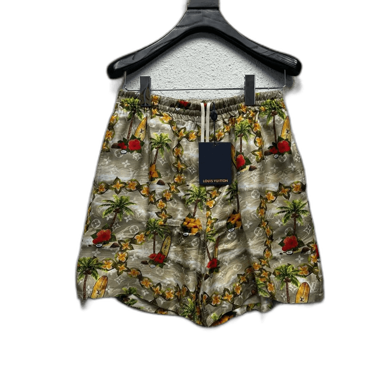 Louis Vuitton Louis Vuitton Floral Palm Silk Shorts Size US 36 / EU 52 - 1 Thumbnail
