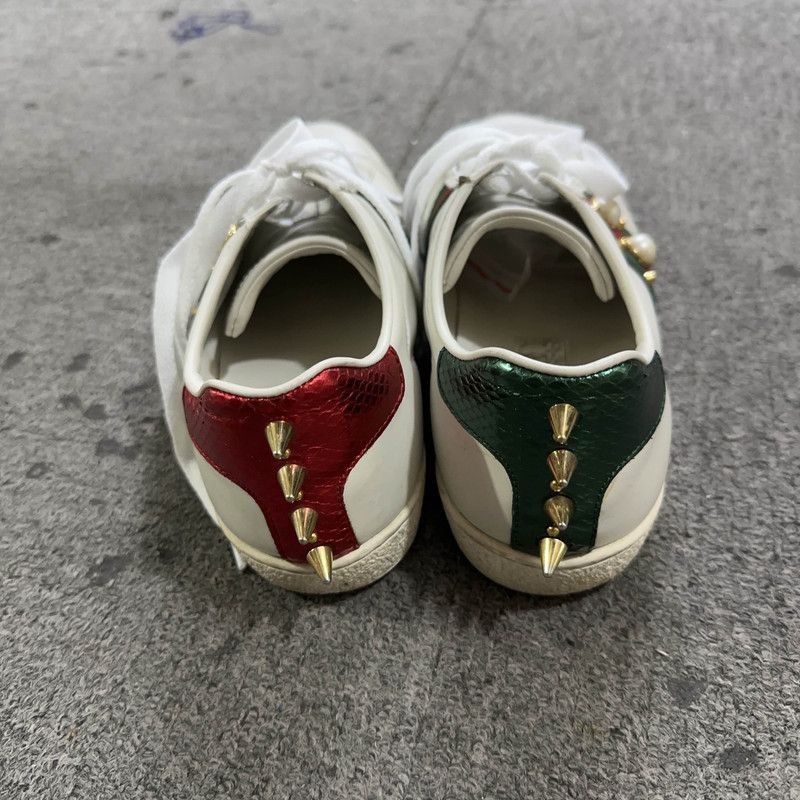 Gucci Gucci Ace Studded White Sneakers for Women - Size US 6.5 / IT 36.5 - 3 Thumbnail