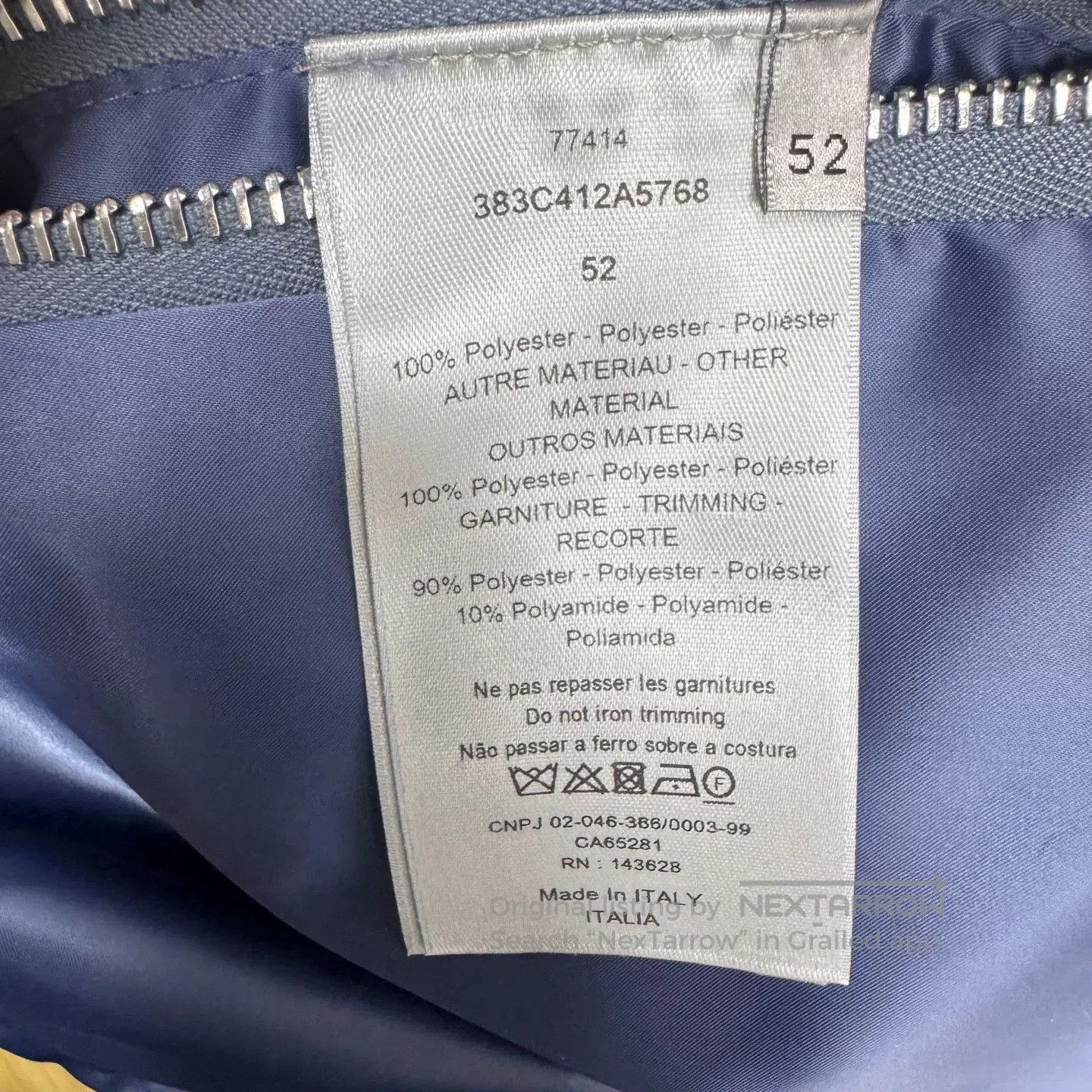Dior Dior Stand Collar Half-Zip Jacket. Size US M / EU 48-50 / 2 - 4 Thumbnail