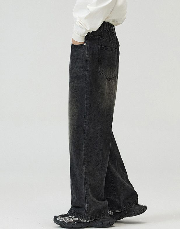 Vintage American retro Straight-leg wide-leg jeans Size US 32 / EU 48 - 4 Thumbnail