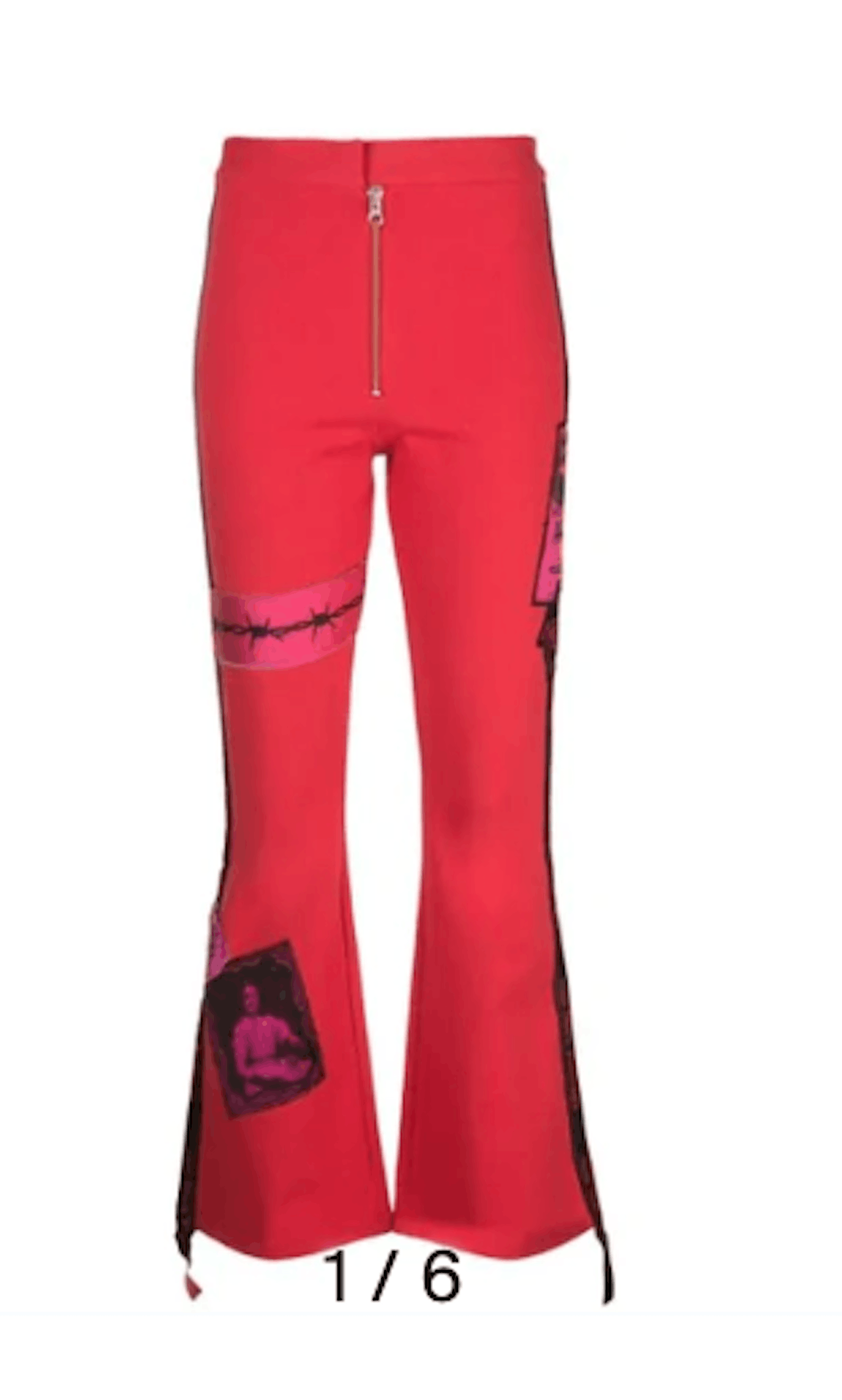 Dilara Findikoglu Dilara Findikoglu Women's Red DARK ANGEL JOGGERS Size 27" / US 4 / IT 40 - 2 Thumbnail