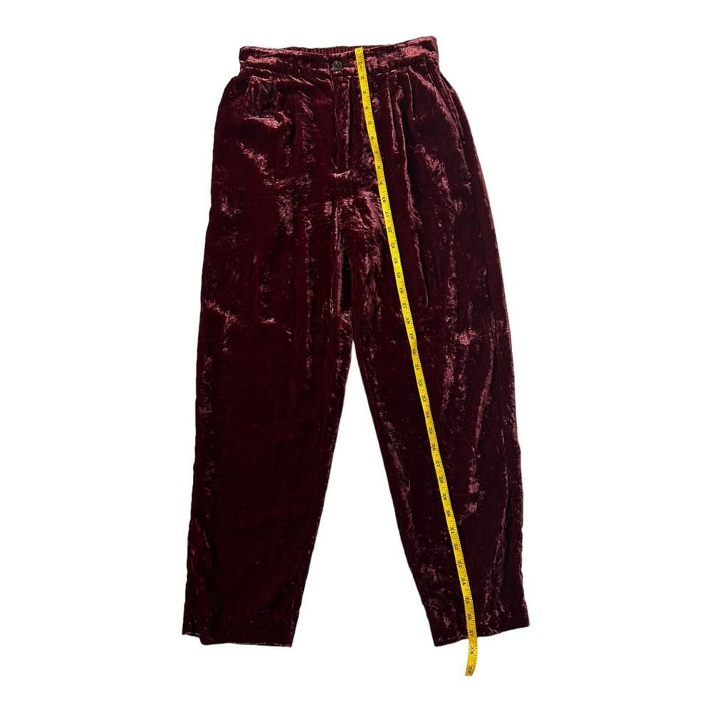 Madewell Madewell l Velvet Tapered Pleat Pull On Pants XS Size 26" / US 2 / IT 38 - 4 Thumbnail