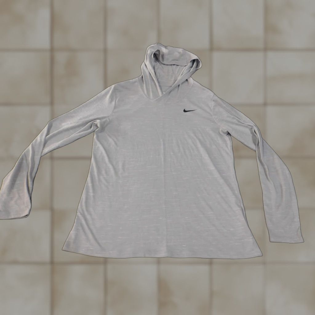 Nike Nike Hoodie Women M gray Dri-Fit lightweight pullover running slim long sleeve casual Size M / US 6-8 / IT 42-44 - 1 Thumbnail
