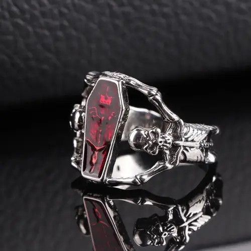 Jewelry Vempire CoffonRing ( Size 7 to 12 ) Size ONE SIZE - 3 Thumbnail