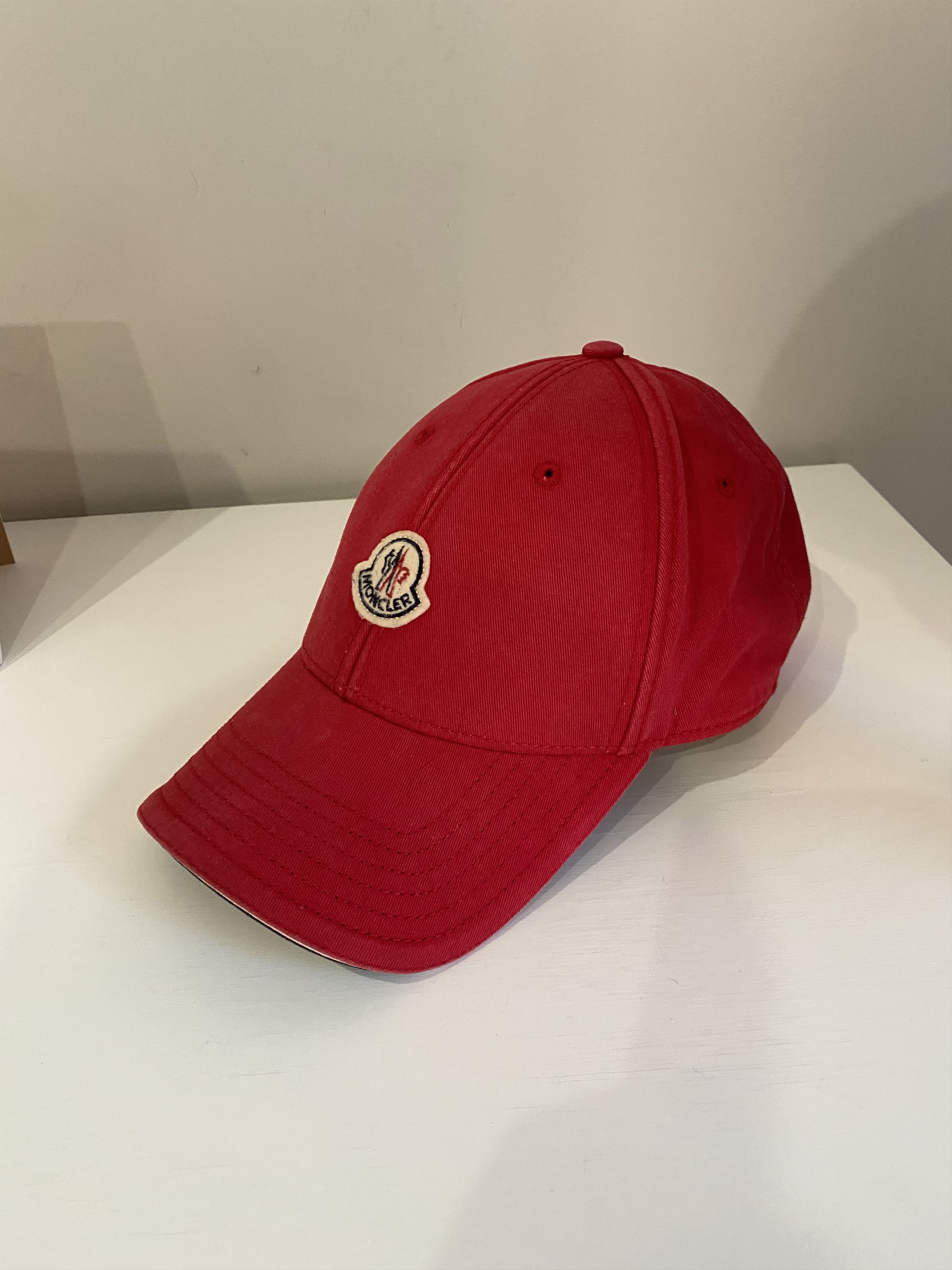 image of Moncler Cap Baseball Logo in Red, Men's