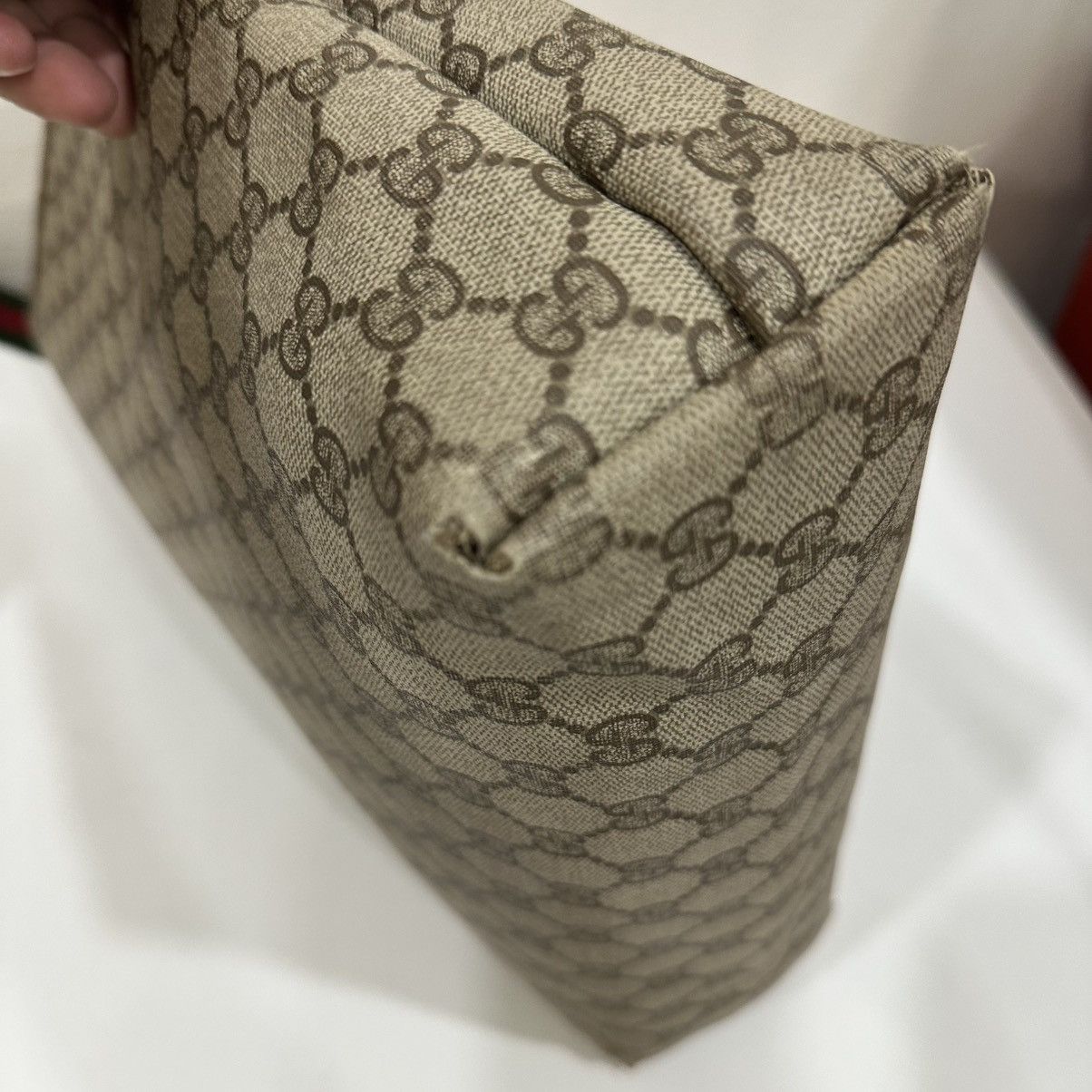 Gucci GG WEB SHERRY LINE VINTAGE GUCCI TOTE BAG 32 Size ONE SIZE - 9 Thumbnail