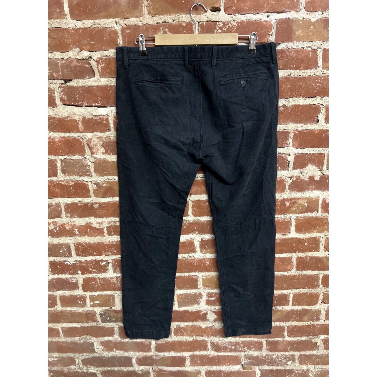 J.Crew J.CREW 484 Slim Chino Pants - Blue Stretch Work Pants 35 x 32 Mens Regular Size 35 Inseam 32 Size US 35 - 2 Thumbnail