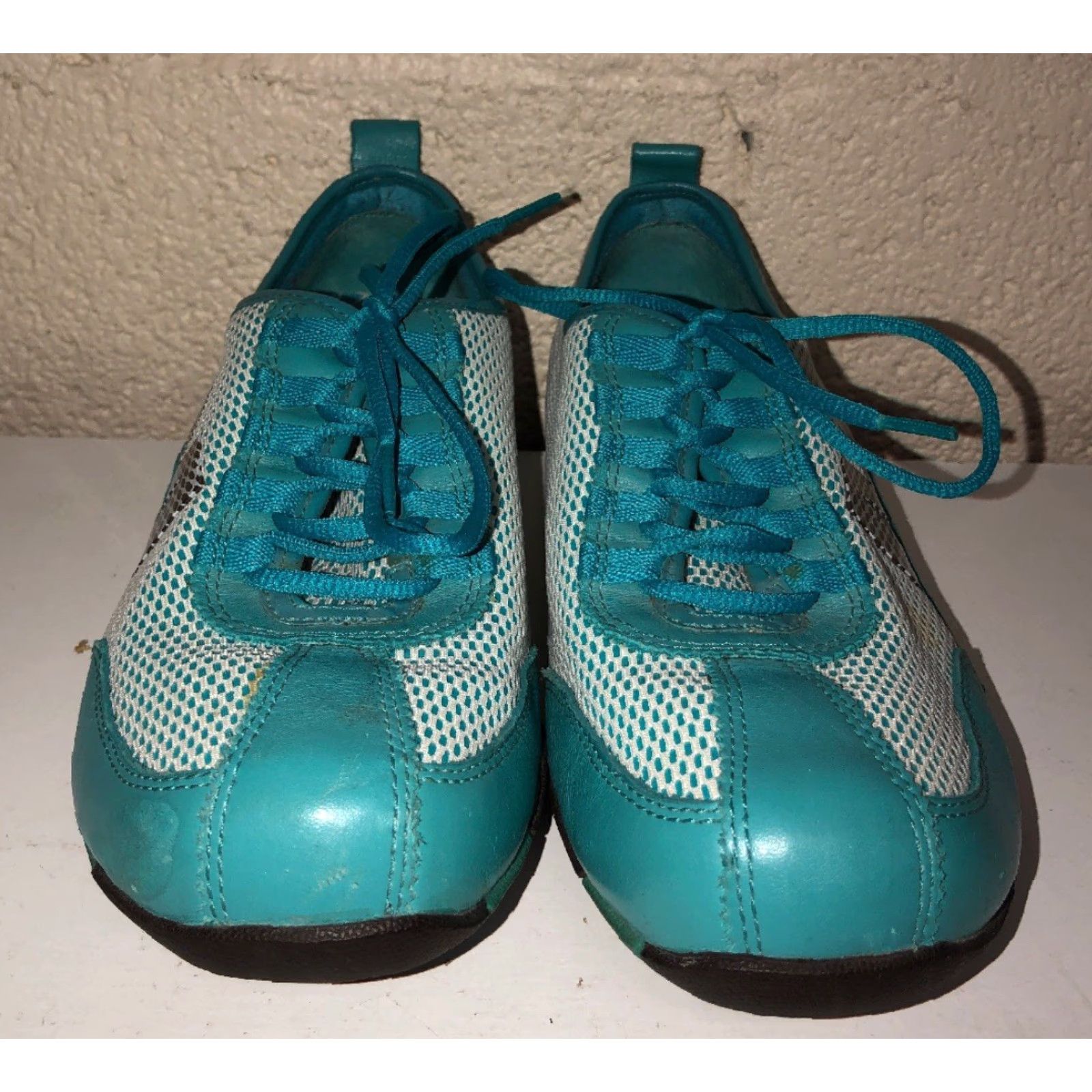 Merrell MERRELL Samba Walking Sneakers Oxford Womens Size 8 Turquoise White Athletic Fashion Size US 8 / IT 38 - 3 Thumbnail