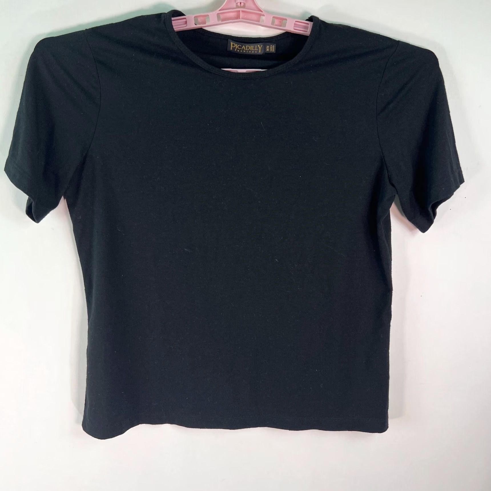 Vintage Piccadilly Fashions Womens T-Shirt Crew Neck Short Sleeves Pullover Black Size M Size M / US 6-8 / IT 42-44 - 3 Thumbnail