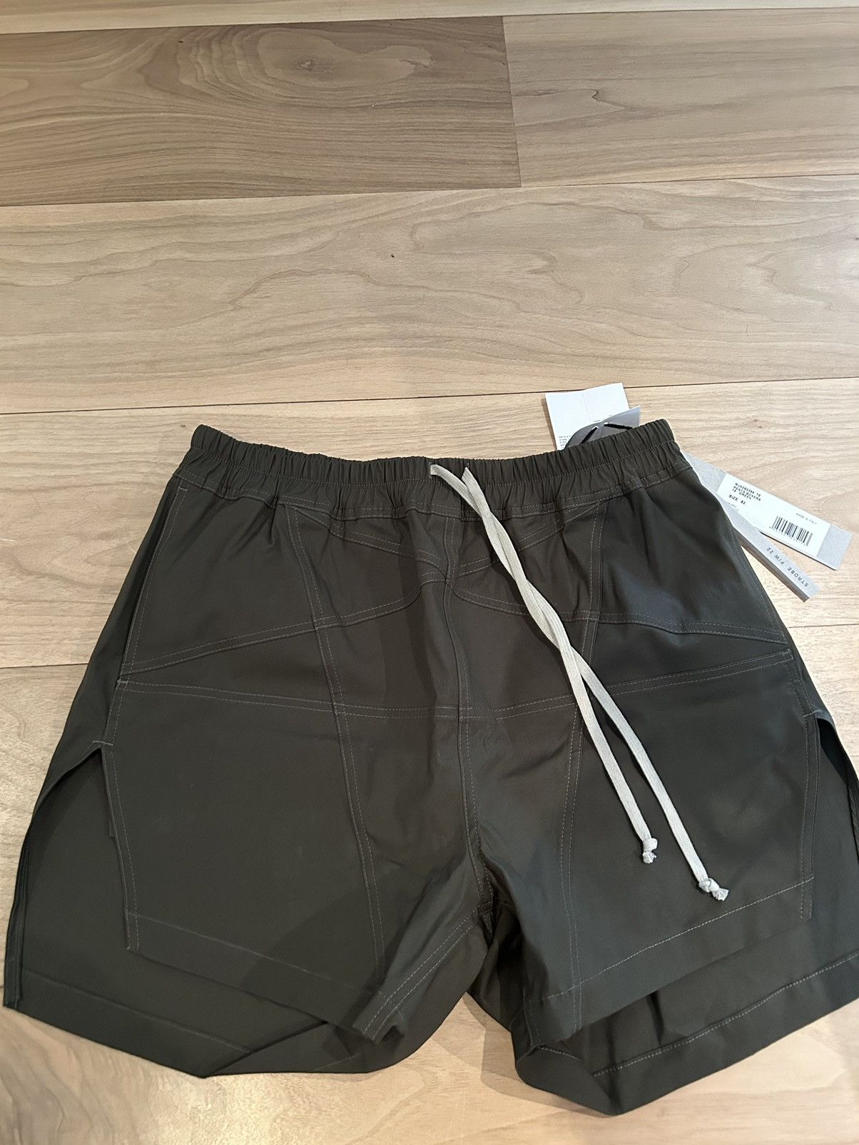 image of Rick Owens Penta Boxers Shorts Green, Men's (Size 38)
