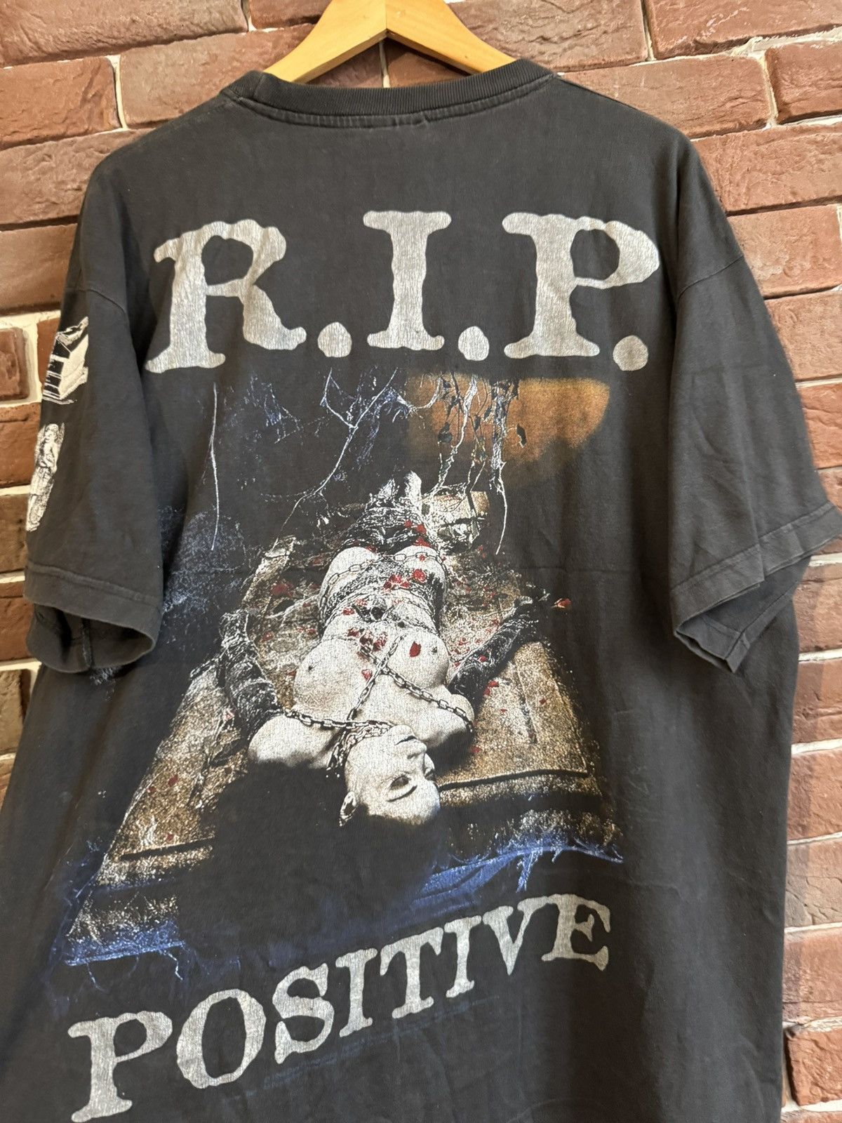Band Tees Vintage 1998 Cradle of Filth Life Is Sacrifice Band Tshirt Size US XL / EU 56 / 4 - 8 Thumbnail