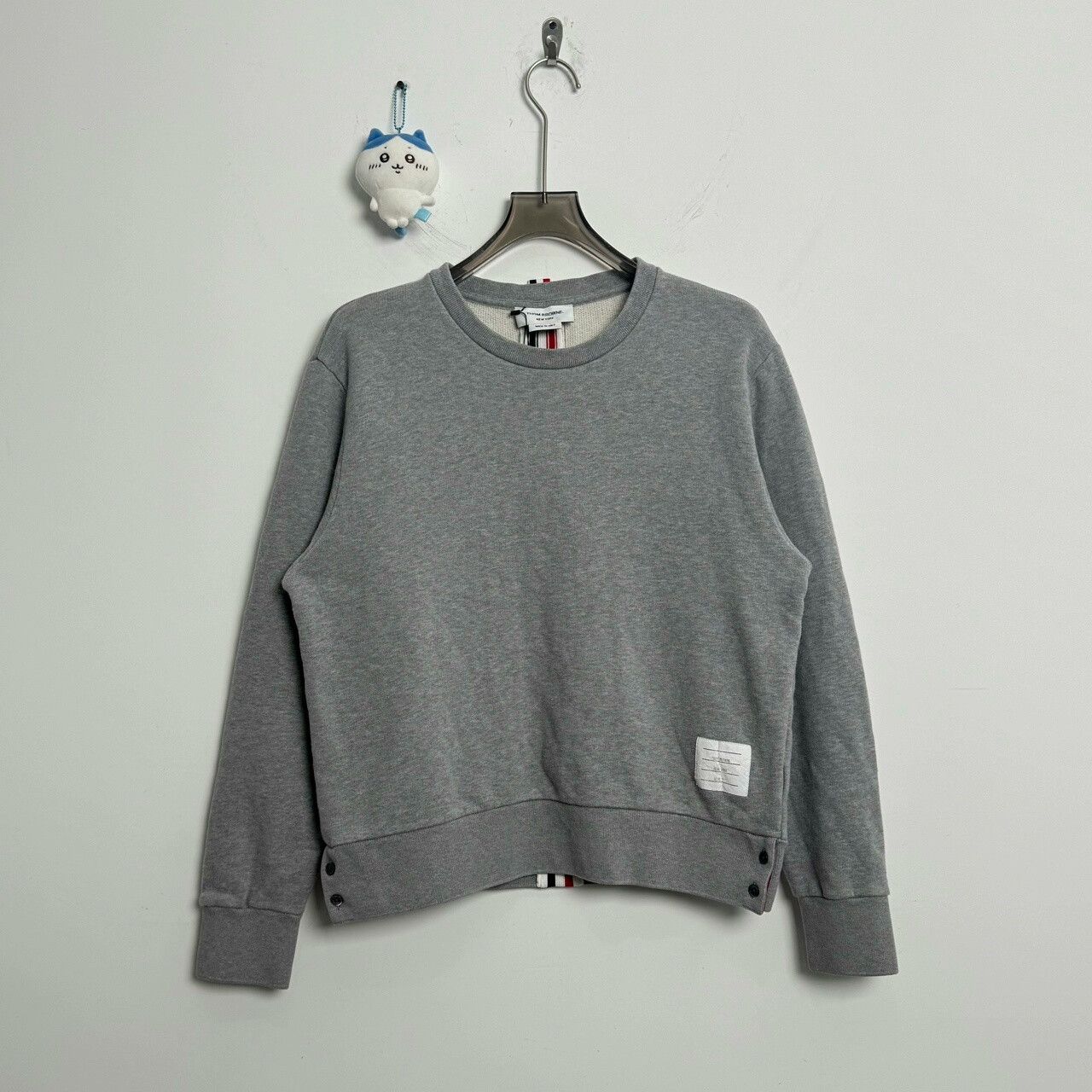 Thom Browne Thom Browne Gray Logo Hoodie Sweatshirt Size US M / EU 48-50 / 2 - 1 Thumbnail