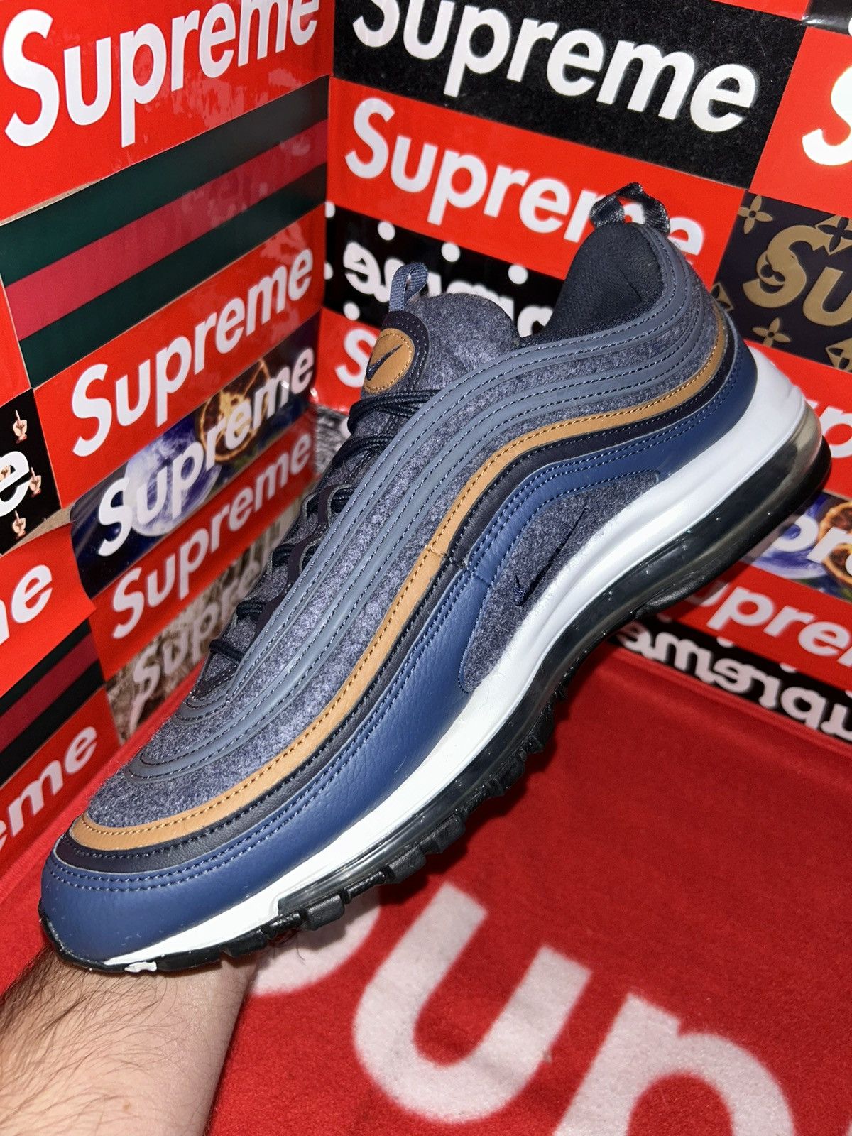 Nike Nike Air Max 97 Wool Thunder Blue 312834-400 size 12 Size US 12 / EU 45 - 10 Thumbnail