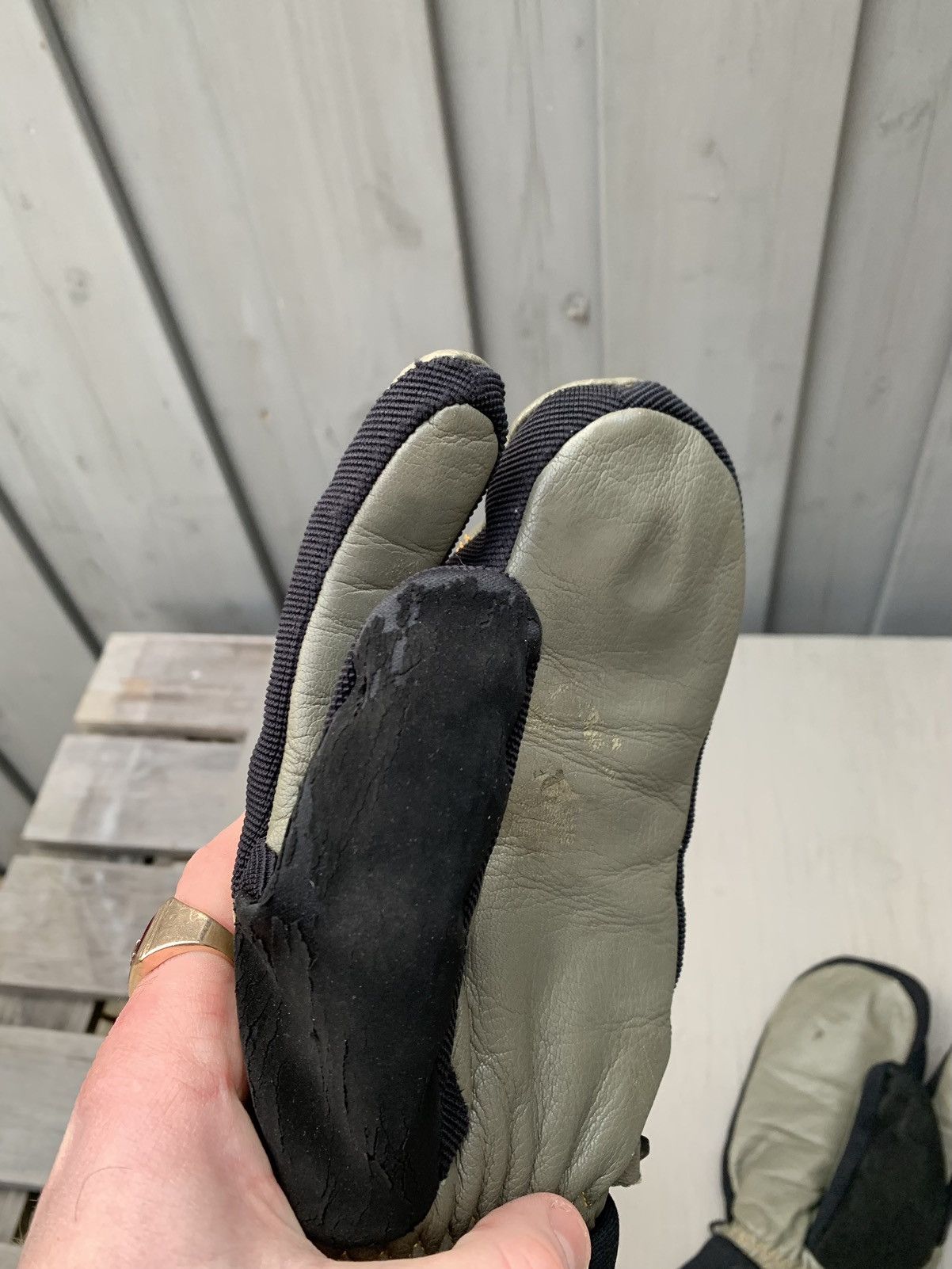 Oakley × Vintage Vintage Oakley Mittens Tabi Trigger Mitt Winter Software 90s Size ONE SIZE - 9 Thumbnail