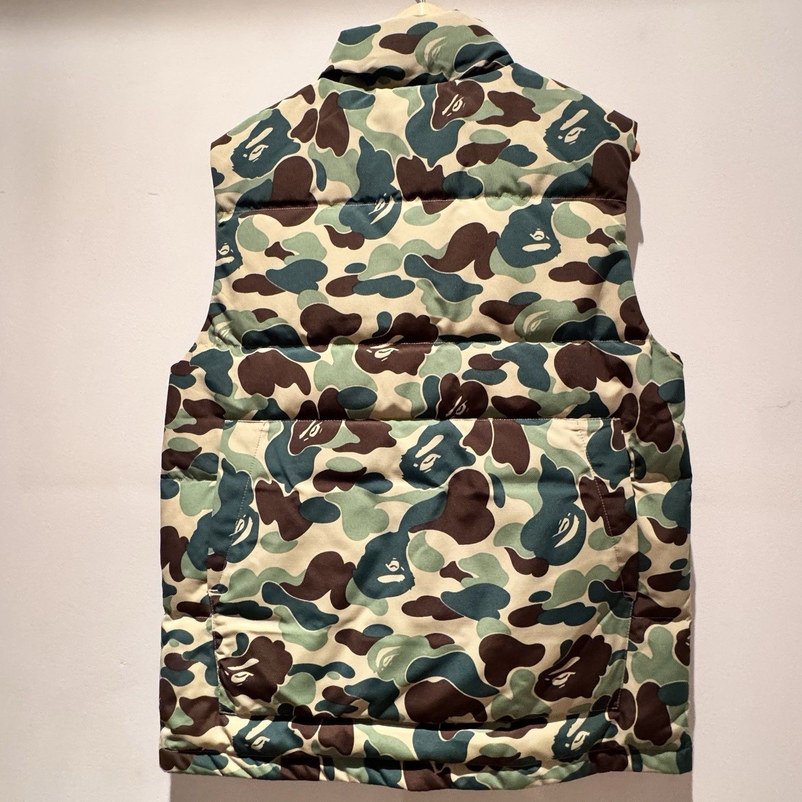 Camouflage Print Canada Goose Freestyle Vest Camo BAPE X