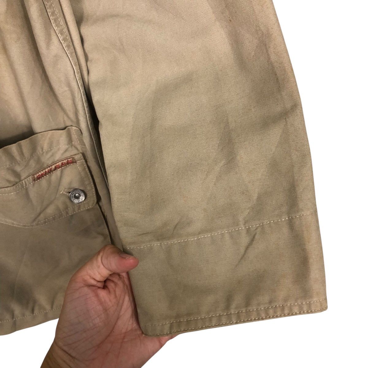 Japanese Brand DKNY Jeans Khaki Field Jacket – 90s Workwear Style Size US M / EU 48-50 / 2 - 16 Thumbnail