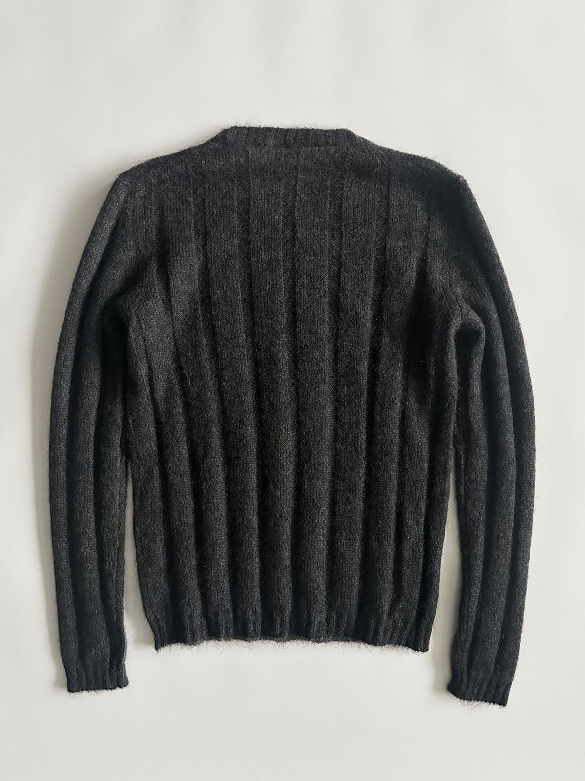 Prada Prada Early 2000’s Mohair Ribbed Knit Sweater Size US L / EU 52-54 / 3 - 4 Thumbnail