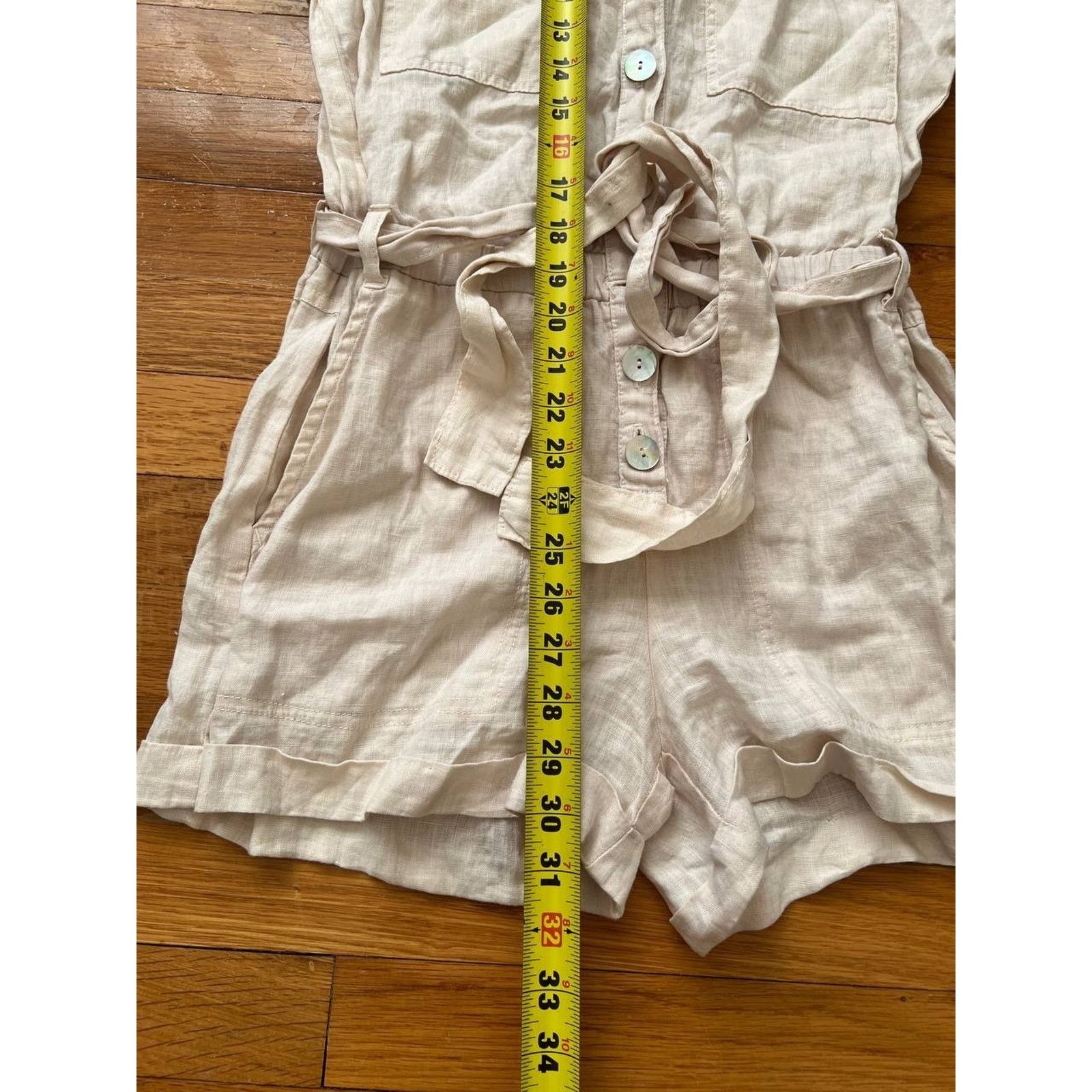 Bella Dahl Bella Dahl Jumper Linen Chambray Y2K women Size XS A002036 Size 22" - 5 Thumbnail