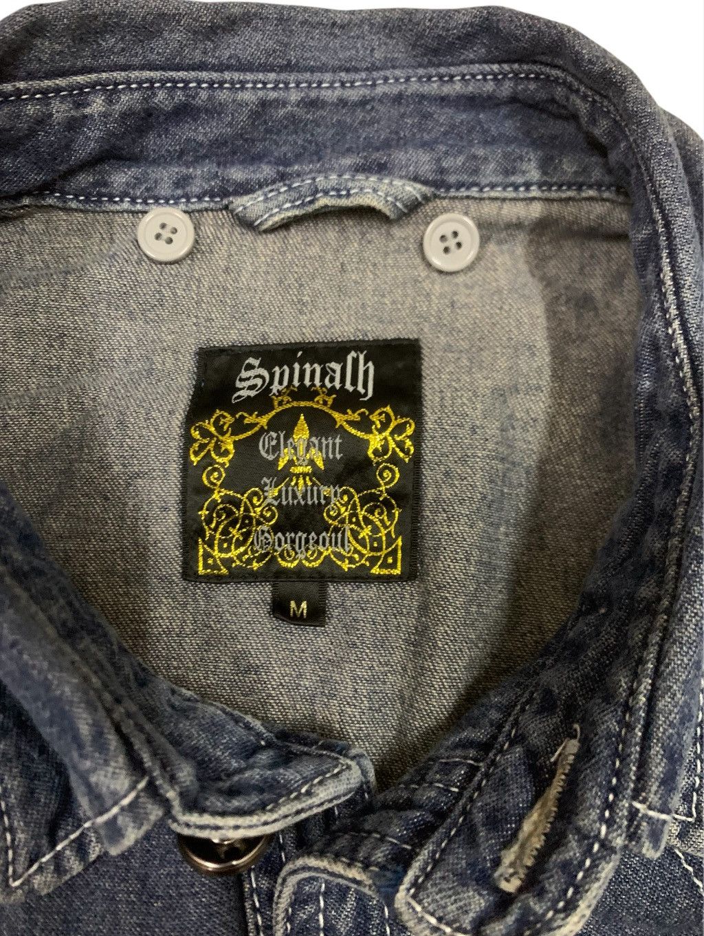 Japanese Brand SPINASH Denim Removable Hood Size US M / EU 48-50 / 2 - 6 Thumbnail