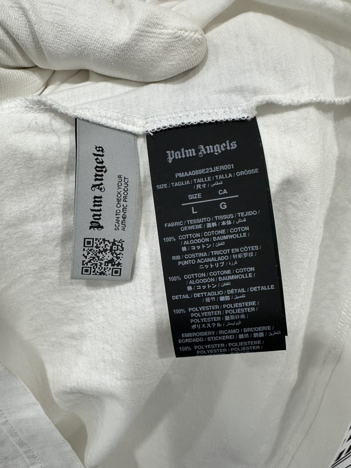 Palm Angels Palm Angels Monogram T-Shirt Large White Size US L / EU 52-54 / 3 - 6 Thumbnail