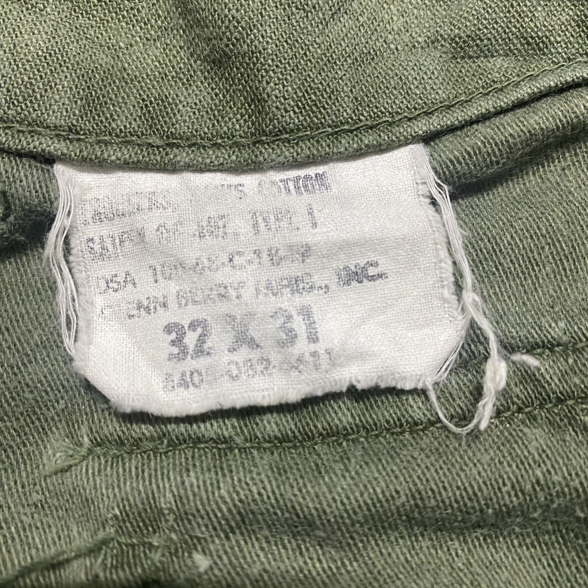 Vintage Vintage 60s US Army Fatigue Pants Og107 Sateen Size US 31 - 19 Thumbnail