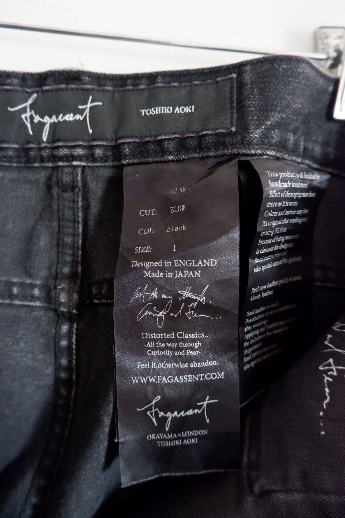 Fagassent Toshiki Aoki Fagassent-Toshiki Aoki Skinny Zip Leg Jeans Size US 30 / EU 46 - 10 Thumbnail