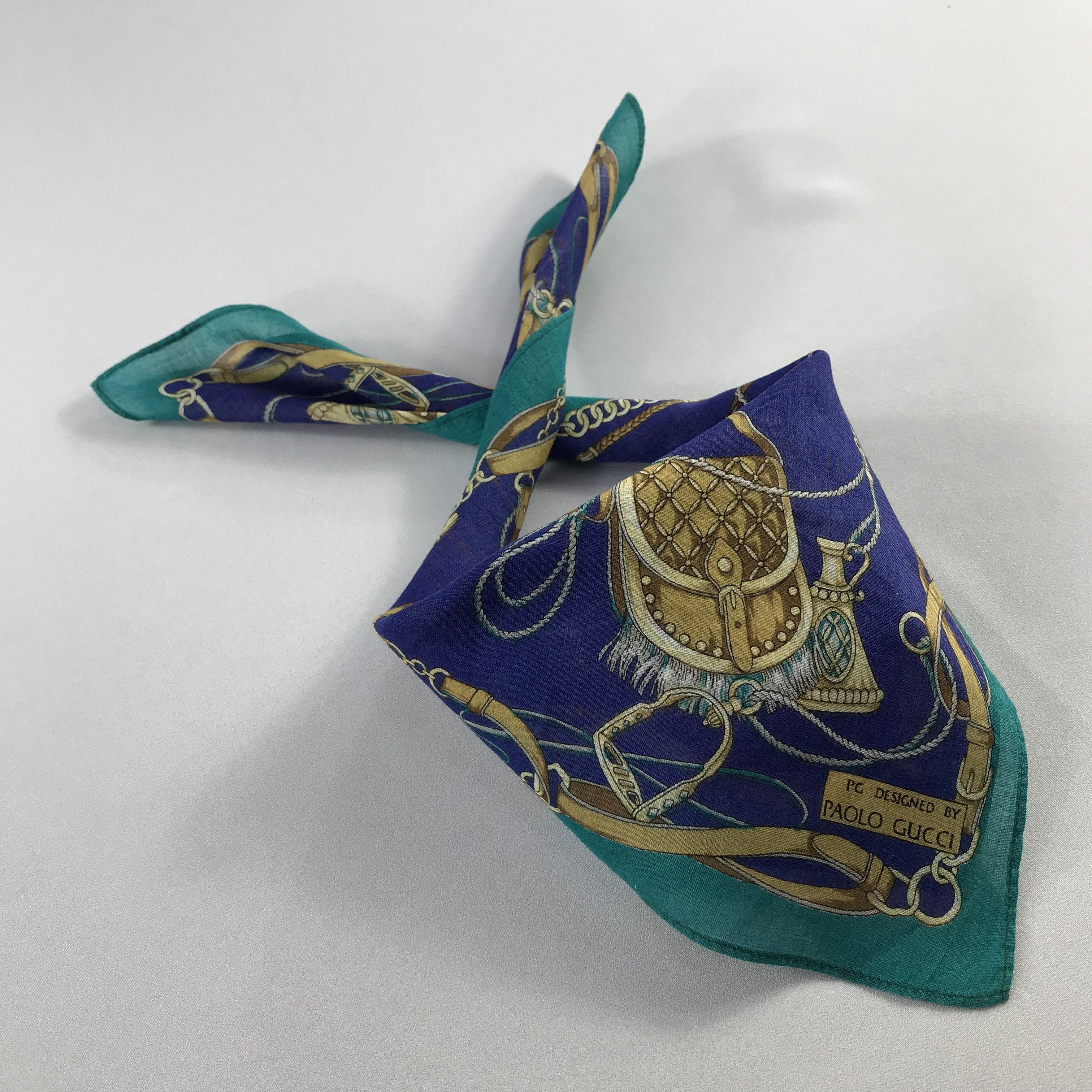 Paolo Gucci Paolo Gucci Handkerchief / Bandana / Neckerchief C536 Size ONE SIZE - 2 Thumbnail