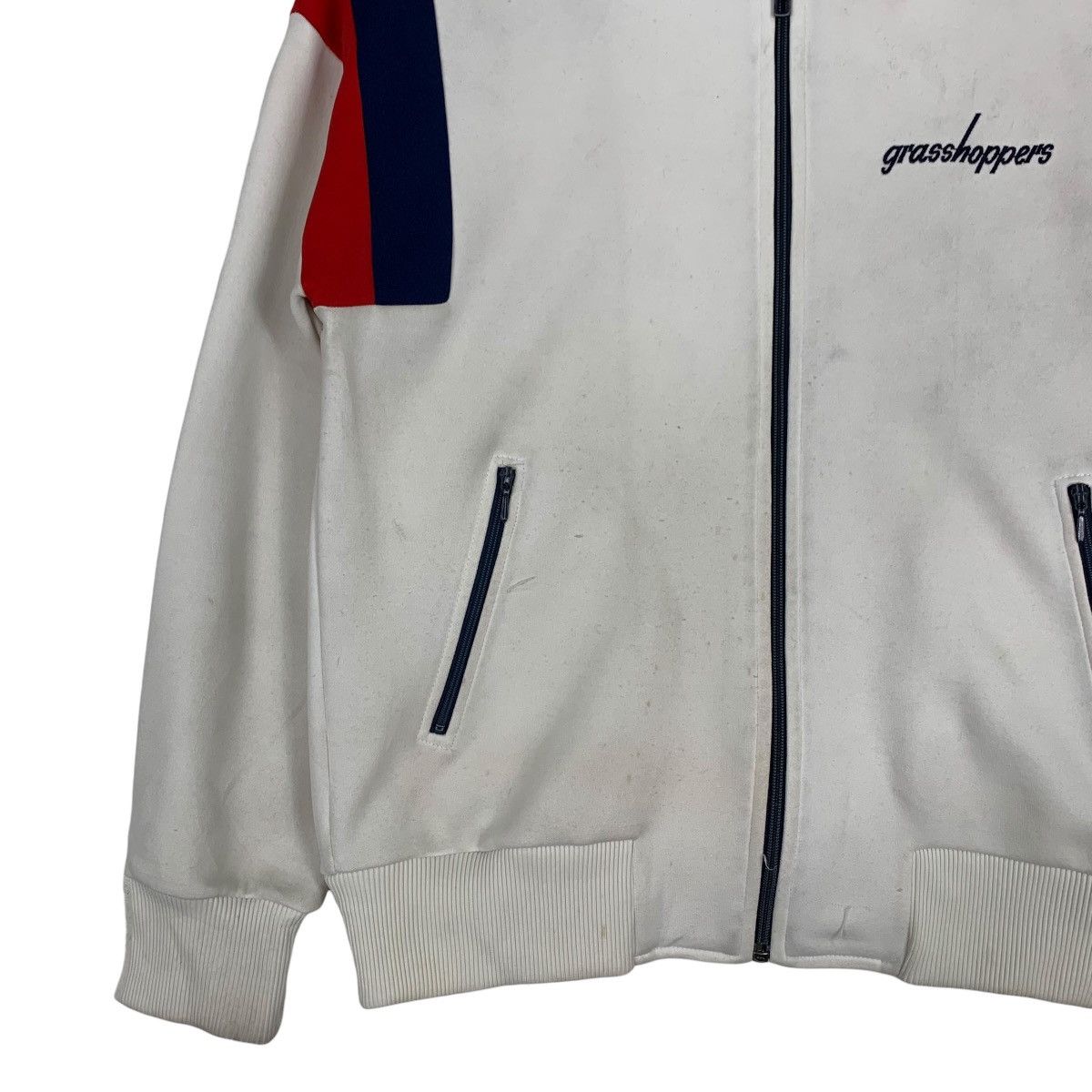 Japanese Brand GLASSHOPPERS Embroidery Small Logo Sweater Jacket #1155-C53 Size US S / EU 44-46 / 1 - 3 Thumbnail