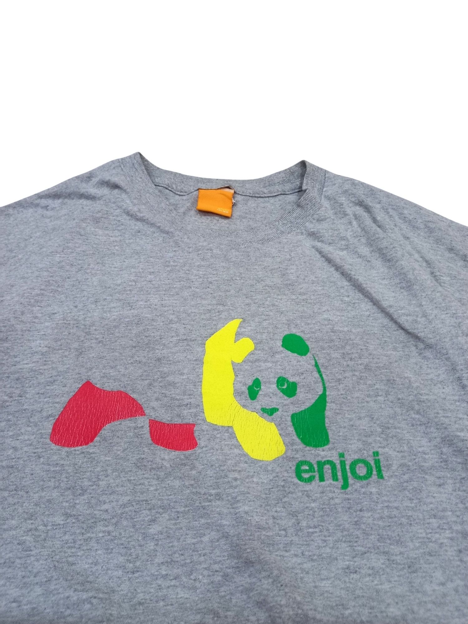 Enjoi Vintage Y2K Enjoi Skate Streetwear Rasta Panda Logo T-shirt Size US L / EU 52-54 / 3 - 2 Thumbnail
