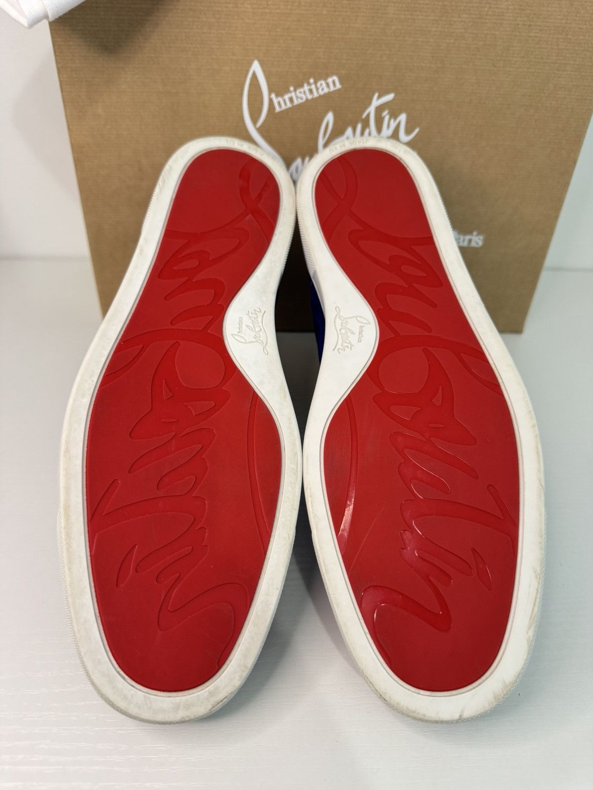 Louis Vuitton Christian Louboutin Lou Spikes Orlato Sneakers – Sz 45.5 Size US 12.5 / EU 45-46 - 6 Thumbnail