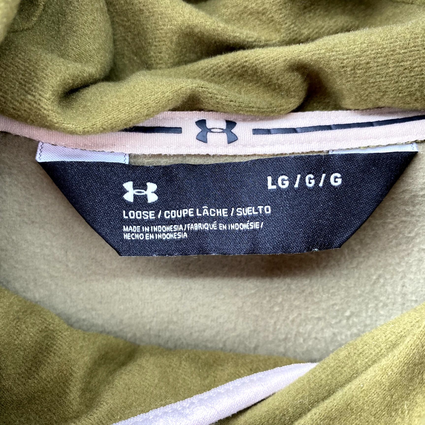 Under Armour Under Armour Storm Hoodie Women's Large Military Green Polar Fleece Athleisure Size L / US 10 / IT 46 - 3 Thumbnail