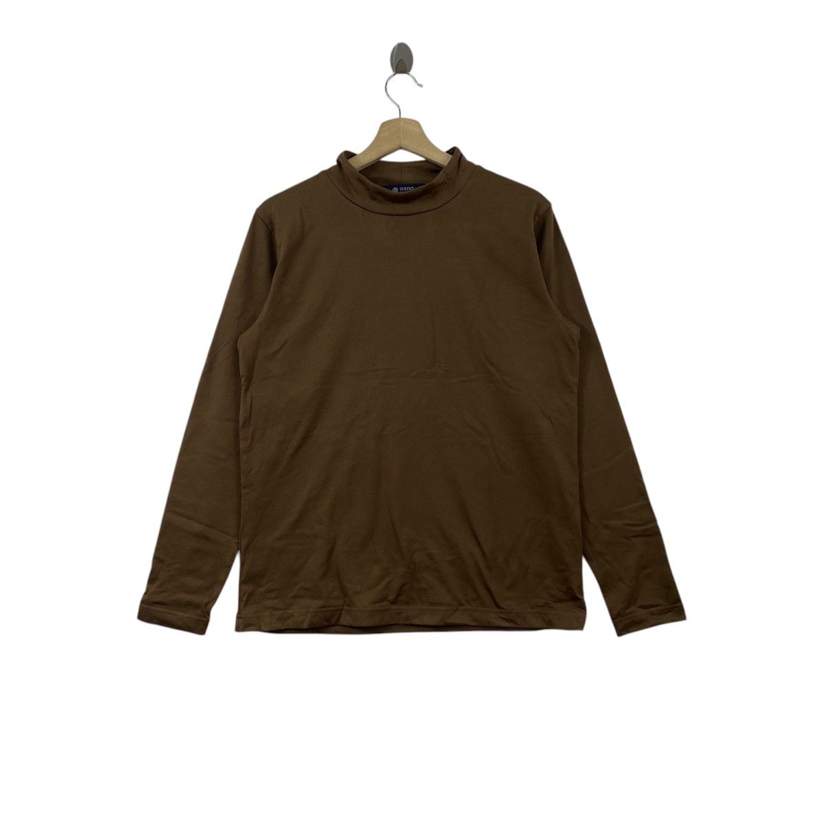 Japanese Brand × NANO universe NANO UNIVERSE Japanese Brand Brown Turtleneck Sweatshirt Size US M / EU 48-50 / 2 - 1 Thumbnail