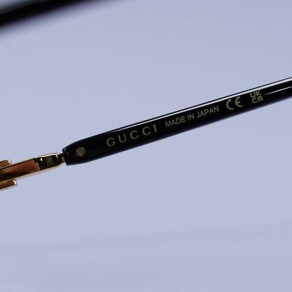 Gucci Gucci GG1220S 001 Sunglasses Gold/Black Aviator Frame, Grey Size ONE SIZE - 8 Thumbnail