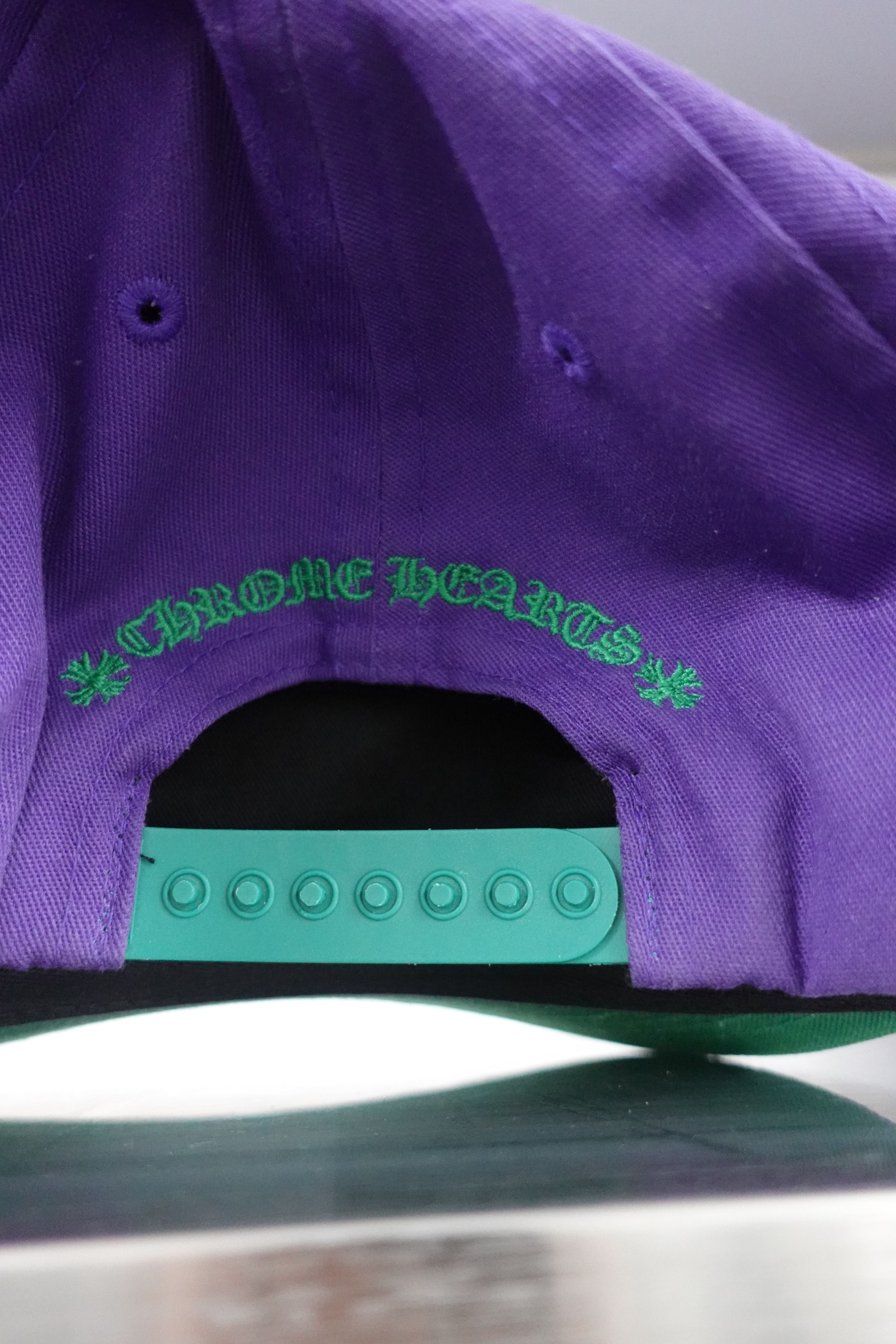 Chrome Hearts CHROME HEARTS LETTER HAT PURPLE GREEN Size ONE SIZE - 4 Thumbnail