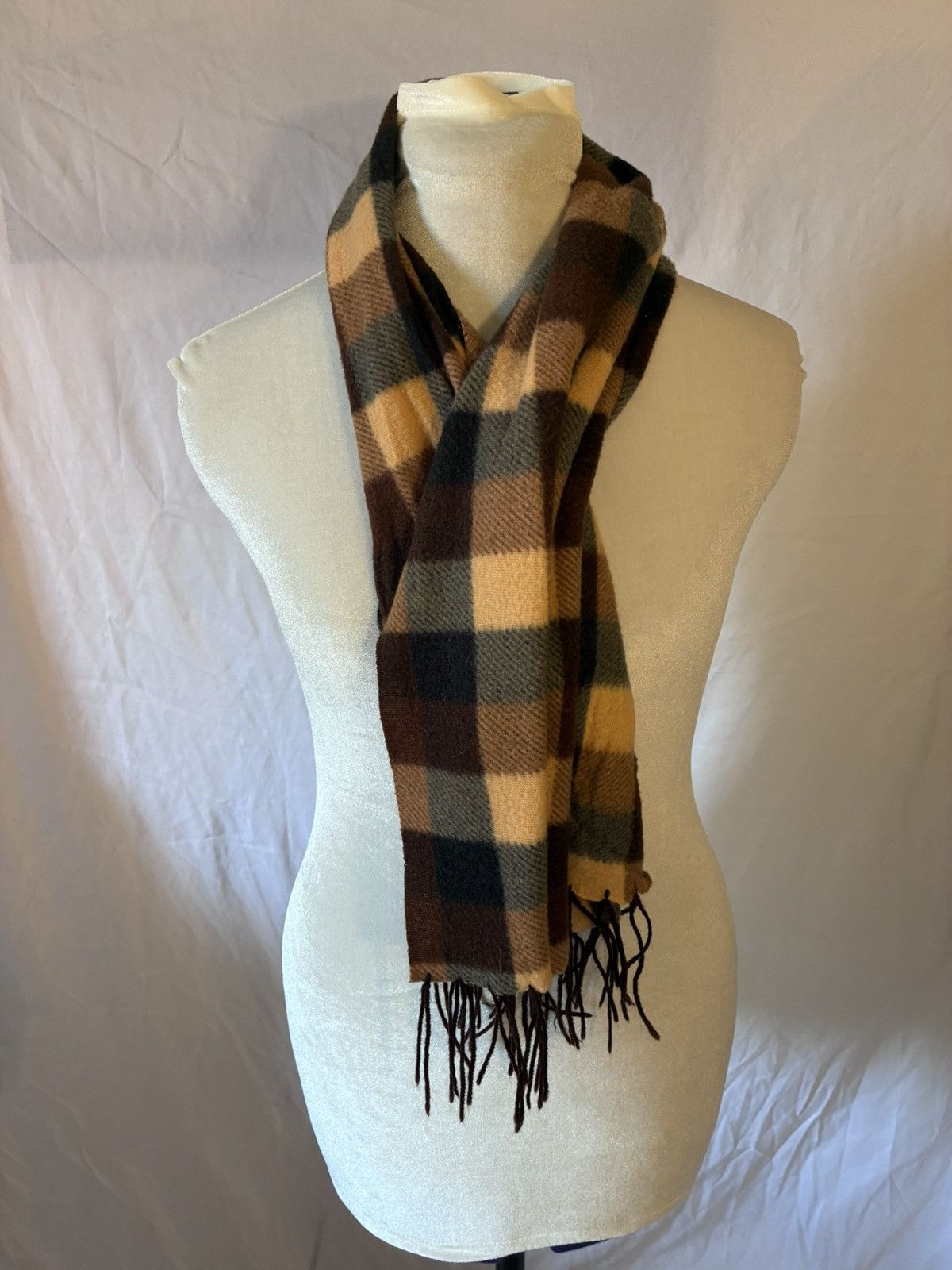 Other Chunky Tattersall Checker Tassle Scarf Size ONE SIZE - 1 Thumbnail