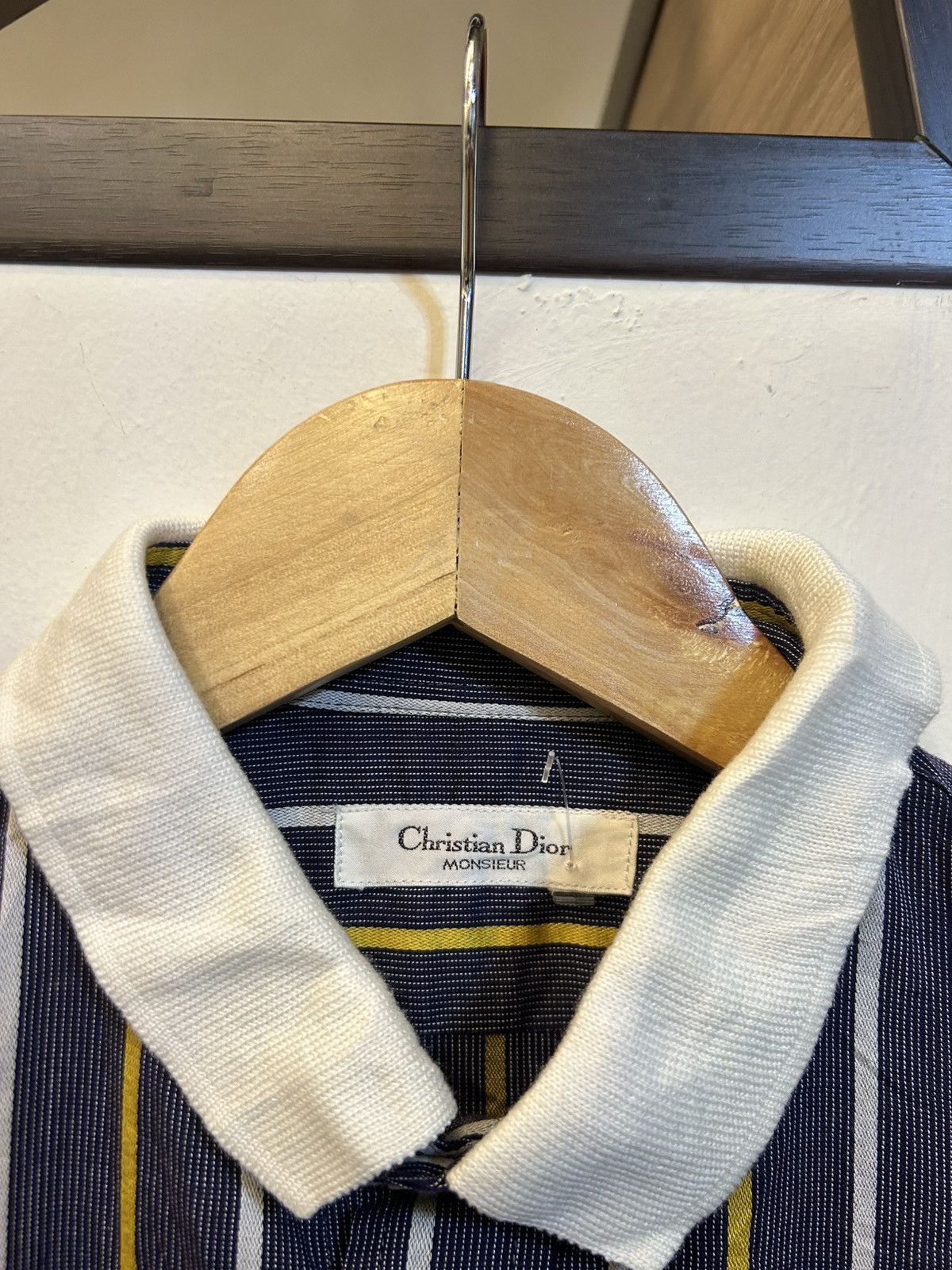 Christian Dior Monsieur Christian Dior Monsieur Vintage Striped Button Up Shirt Size US S / EU 44-46 / 1 - 4 Thumbnail