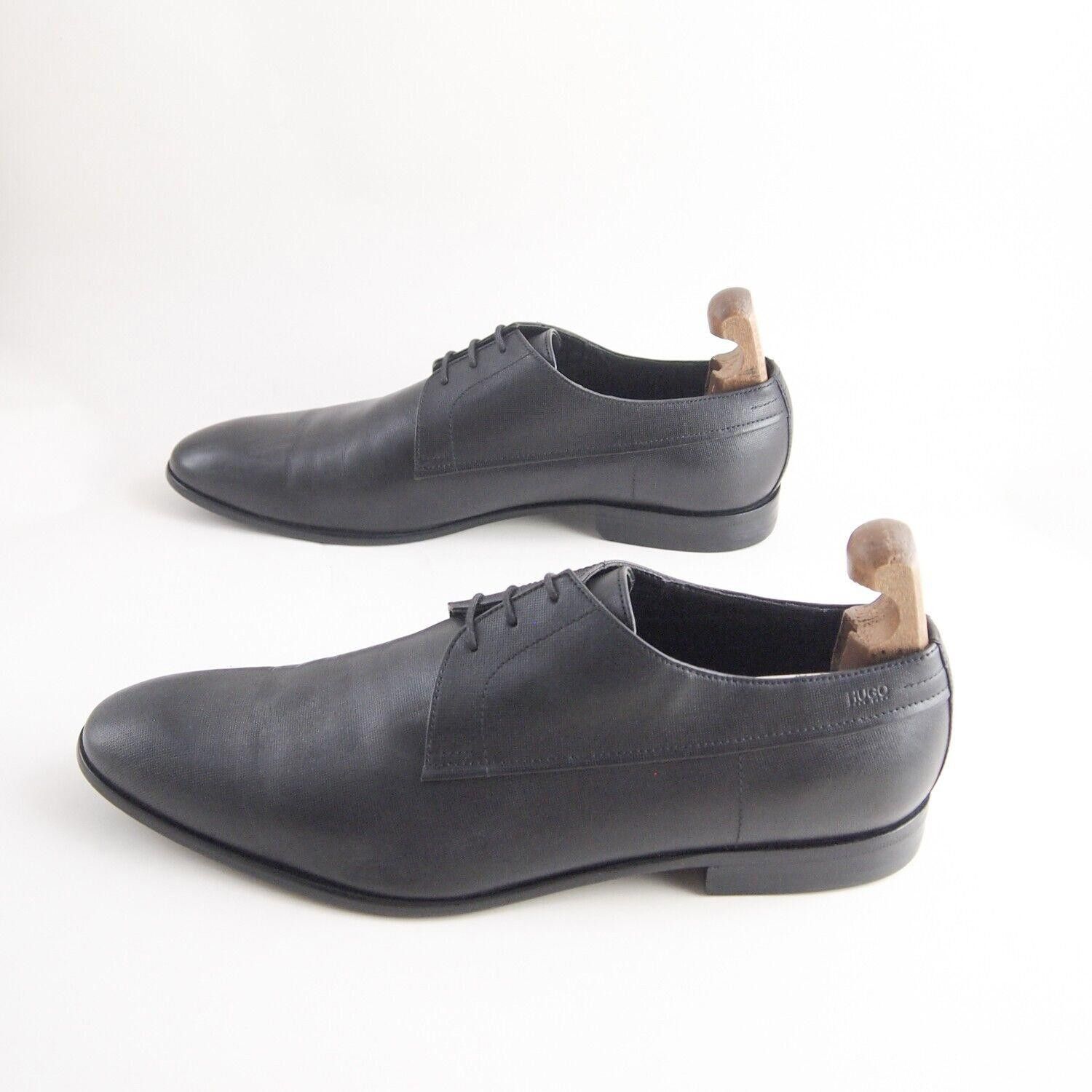 Hugo Boss Hugo Boss Derby Oxfords Black Leather Mens EU 45 US 12 Size US 12 / EU 45 - 3 Thumbnail