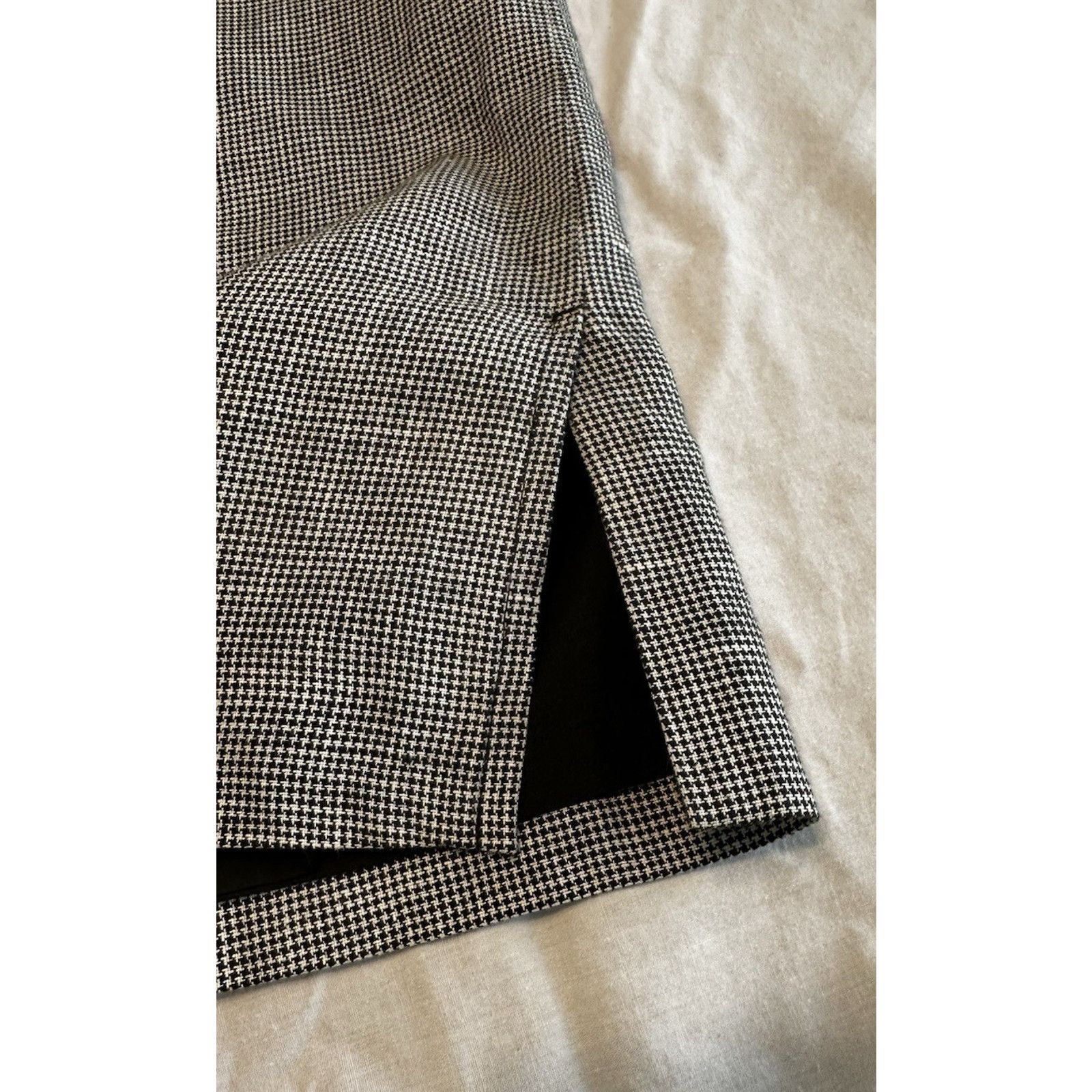 Talbots Talbots Irish Linen Skirt Black&White Sz 14 Linen Preppy Size 33" - 2 Thumbnail